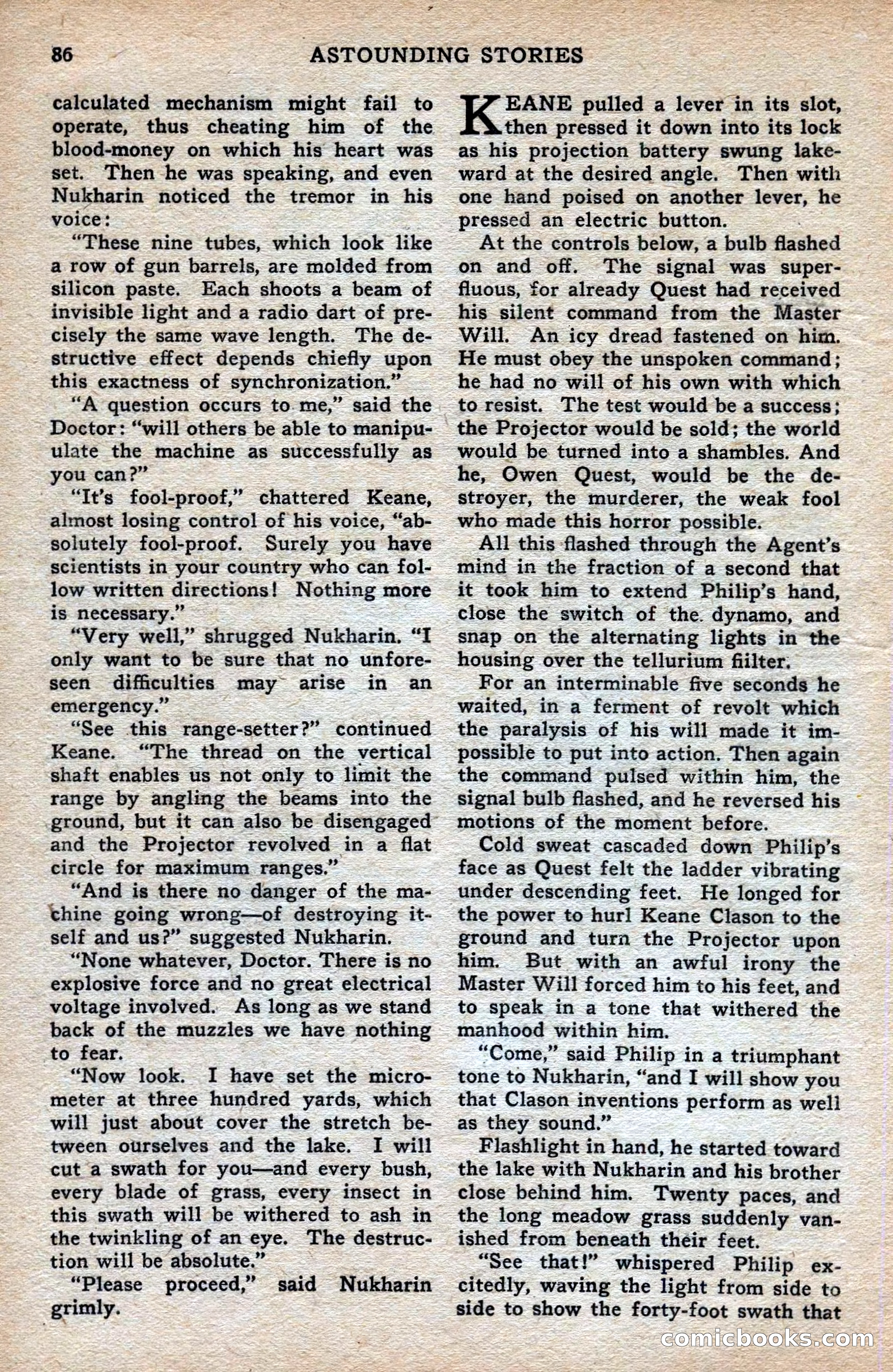 Astounding Stories of Super Science — page 88 of 148