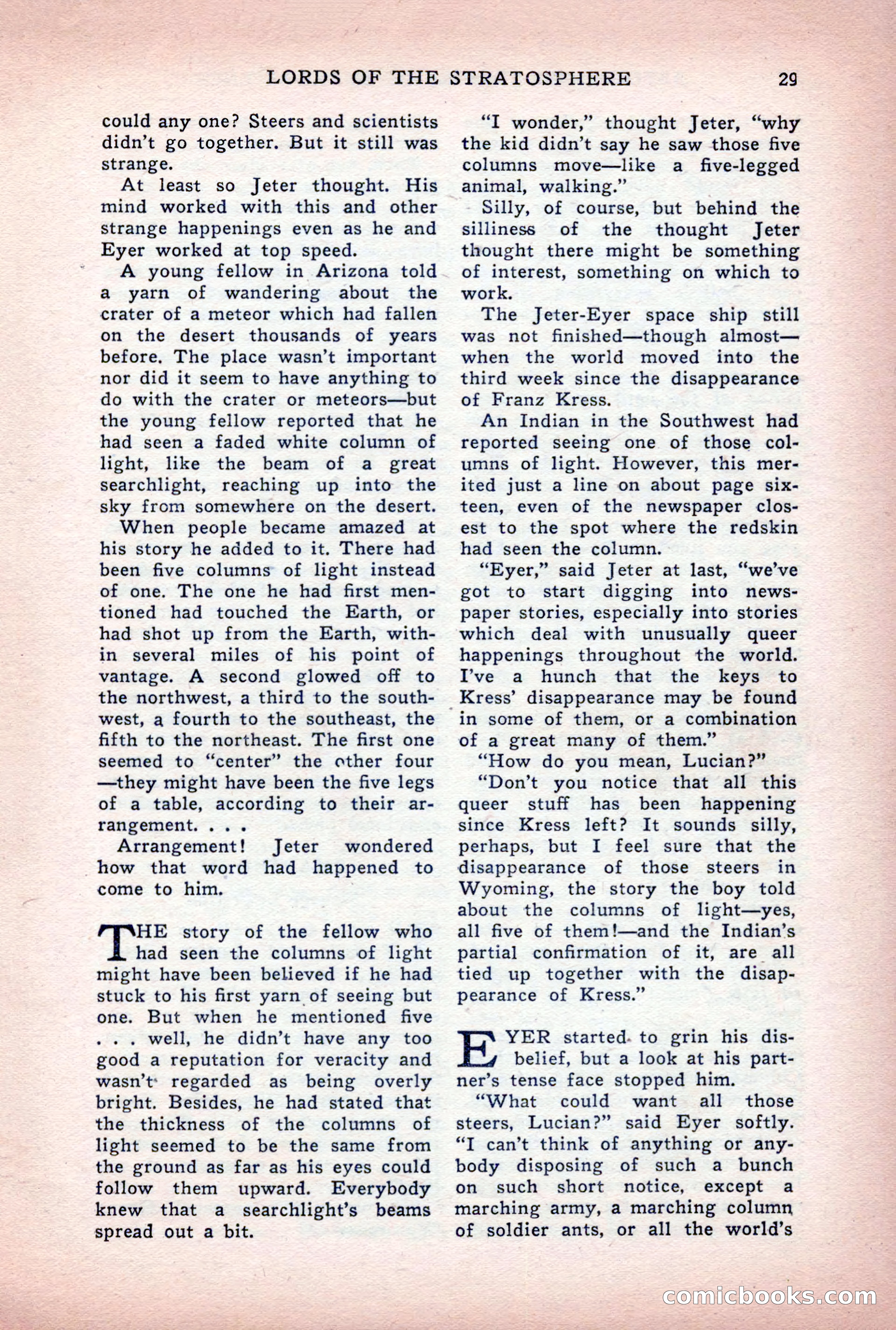 Astounding Stories of Super-Science, March 1933 — page 31 of 148