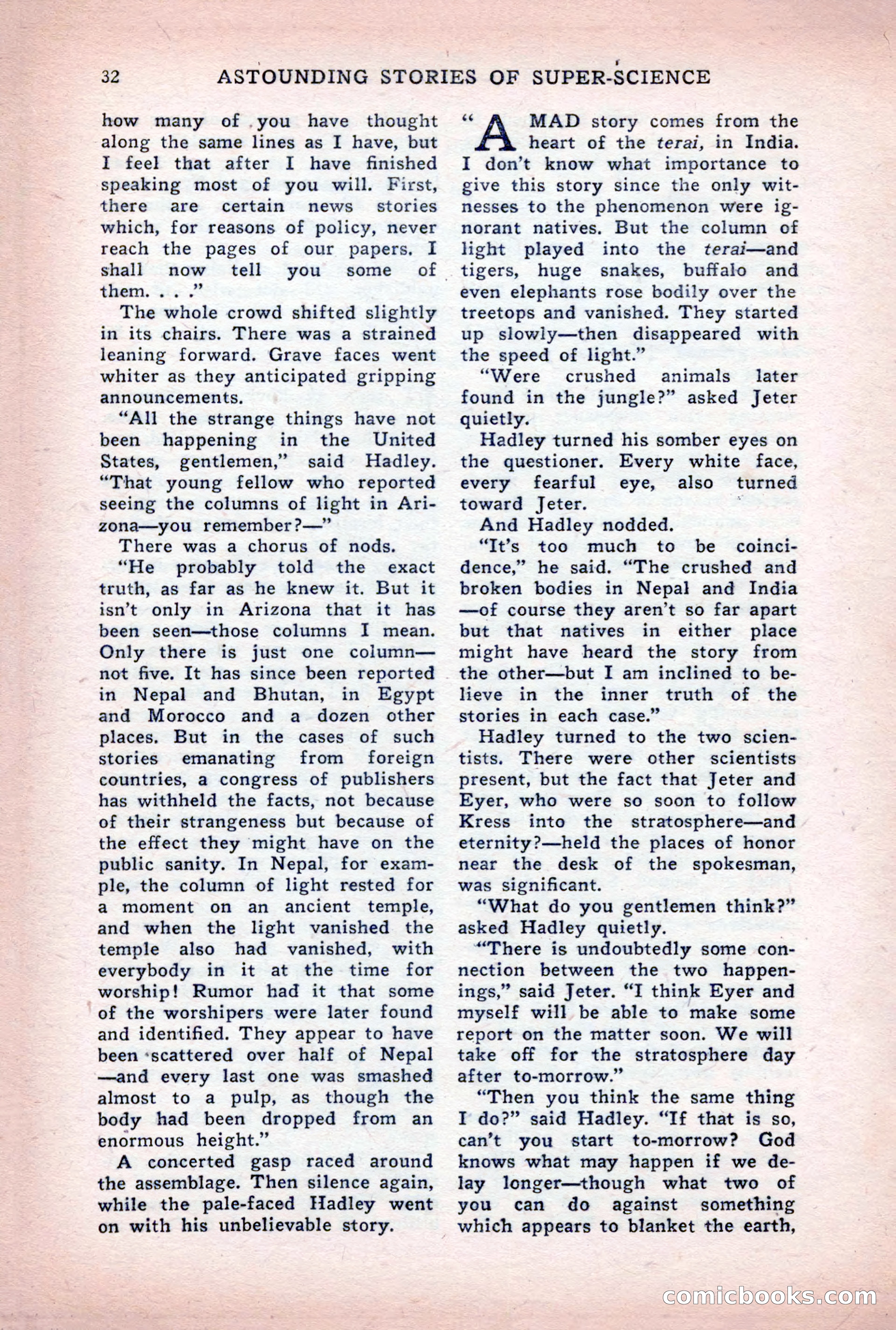 Astounding Stories of Super-Science, March 1933 — page 34 of 148