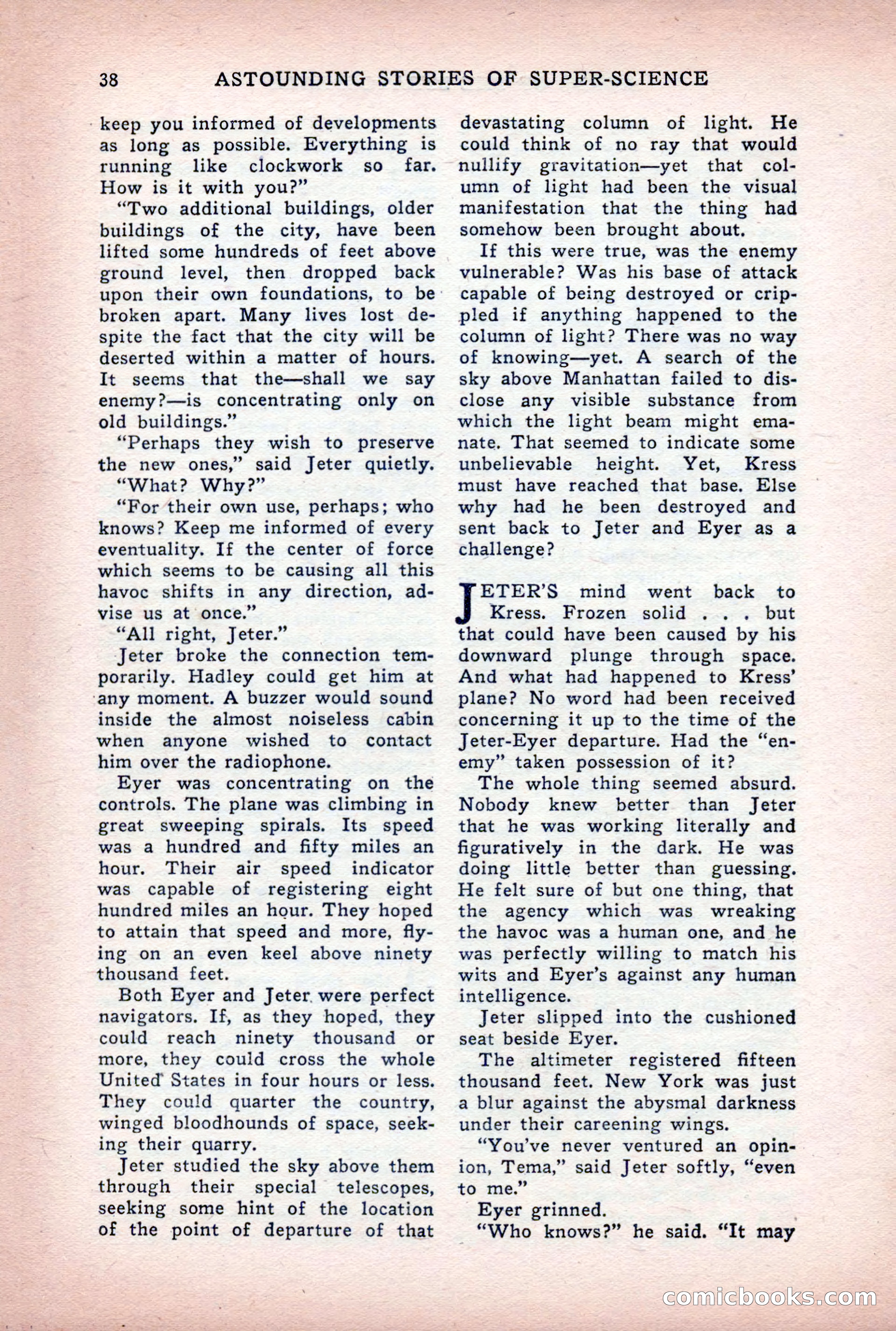 Astounding Stories of Super-Science, March 1933 — page 40 of 148