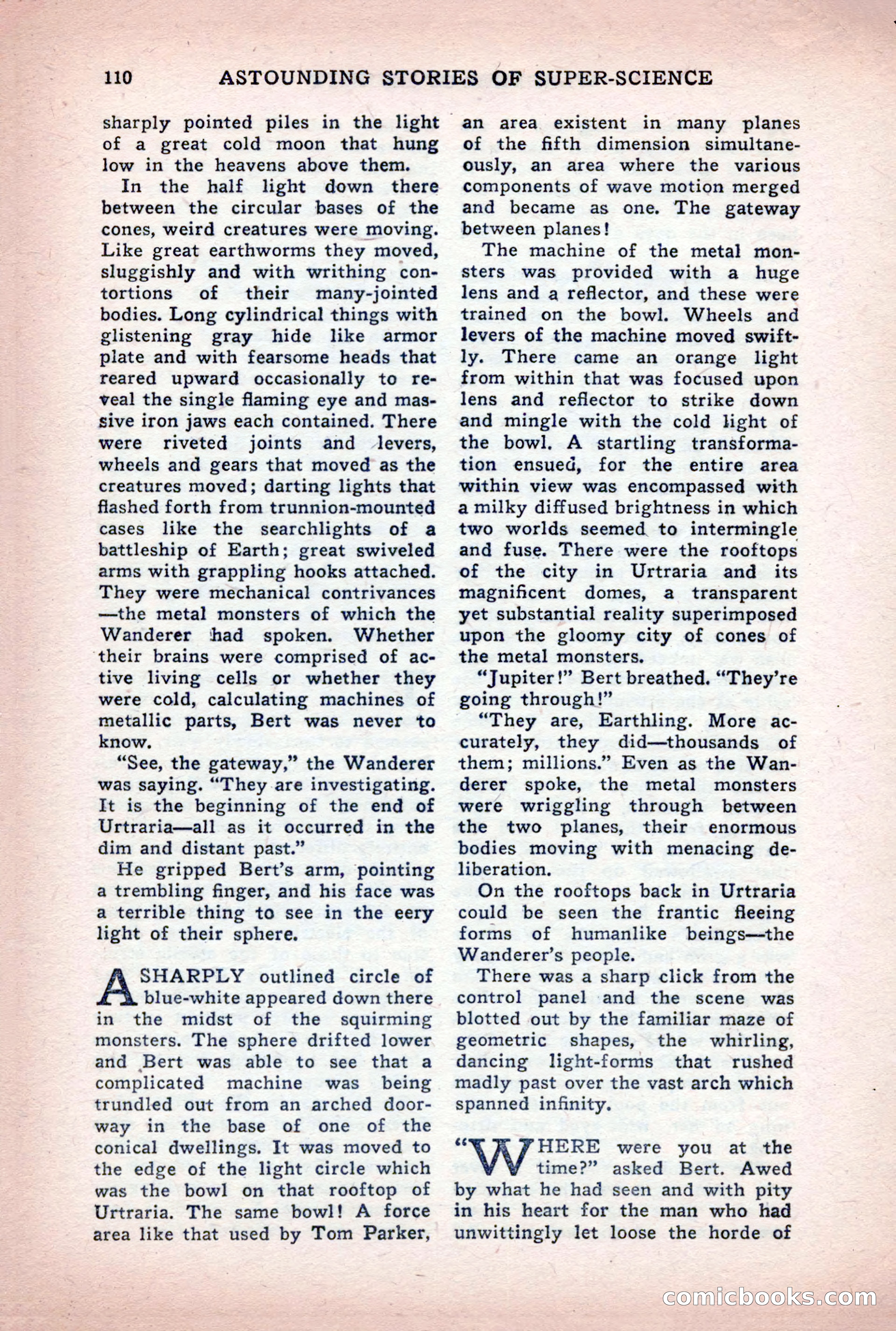 Astounding Stories of Super-Science, March 1933 — page 112 of 148