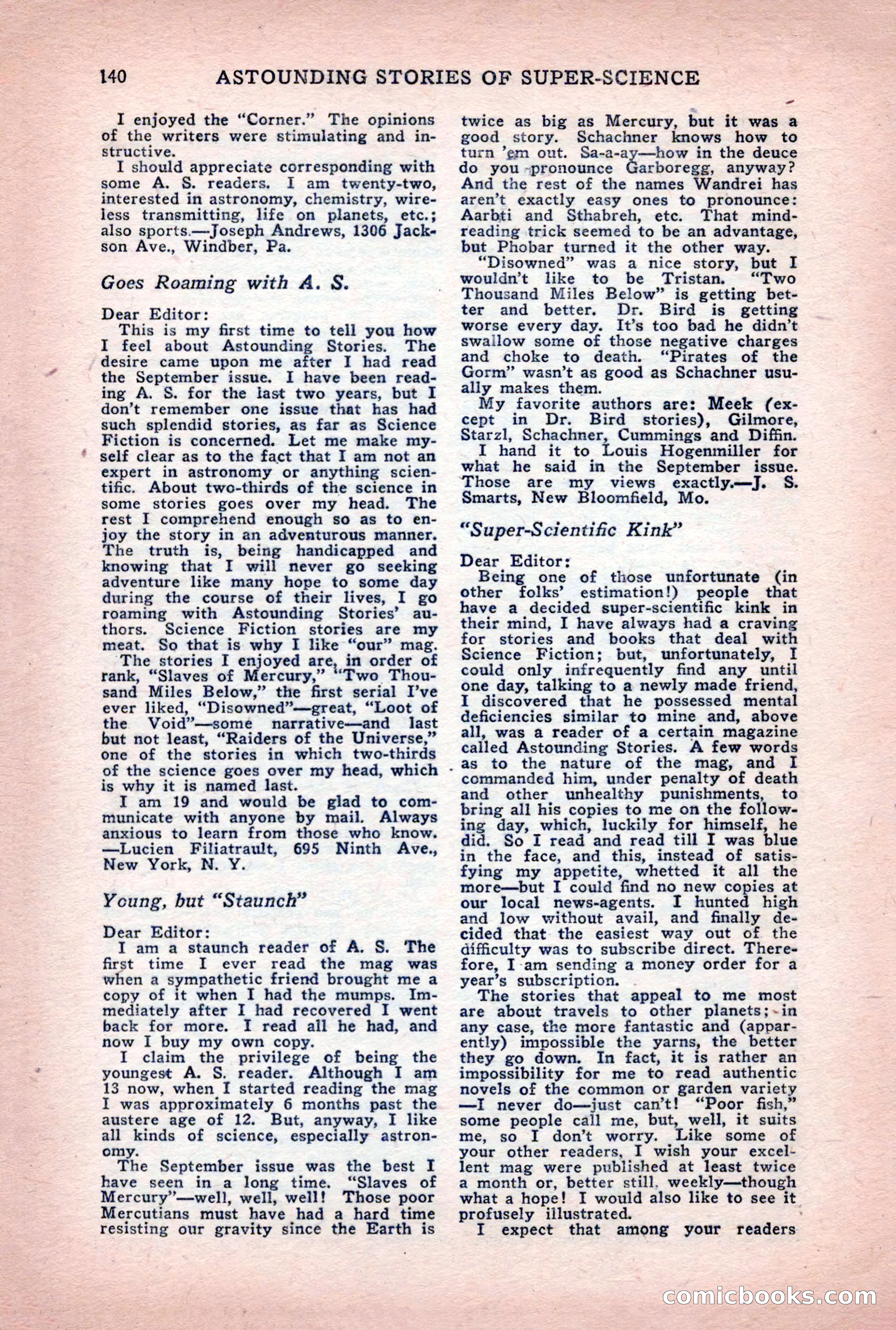 Astounding Stories of Super-Science, March 1933 — page 142 of 148
