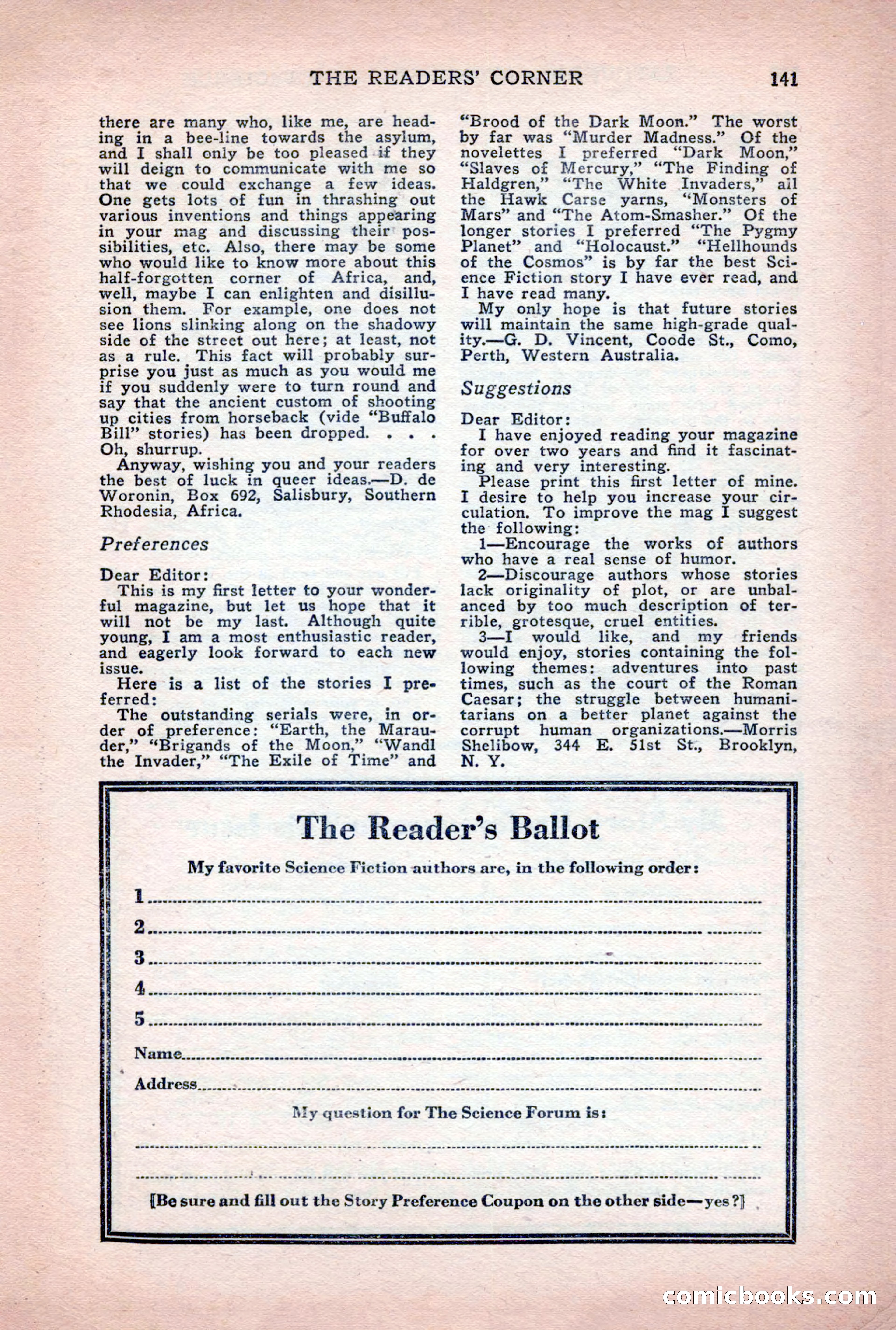 Astounding Stories of Super-Science, March 1933 — page 143 of 148