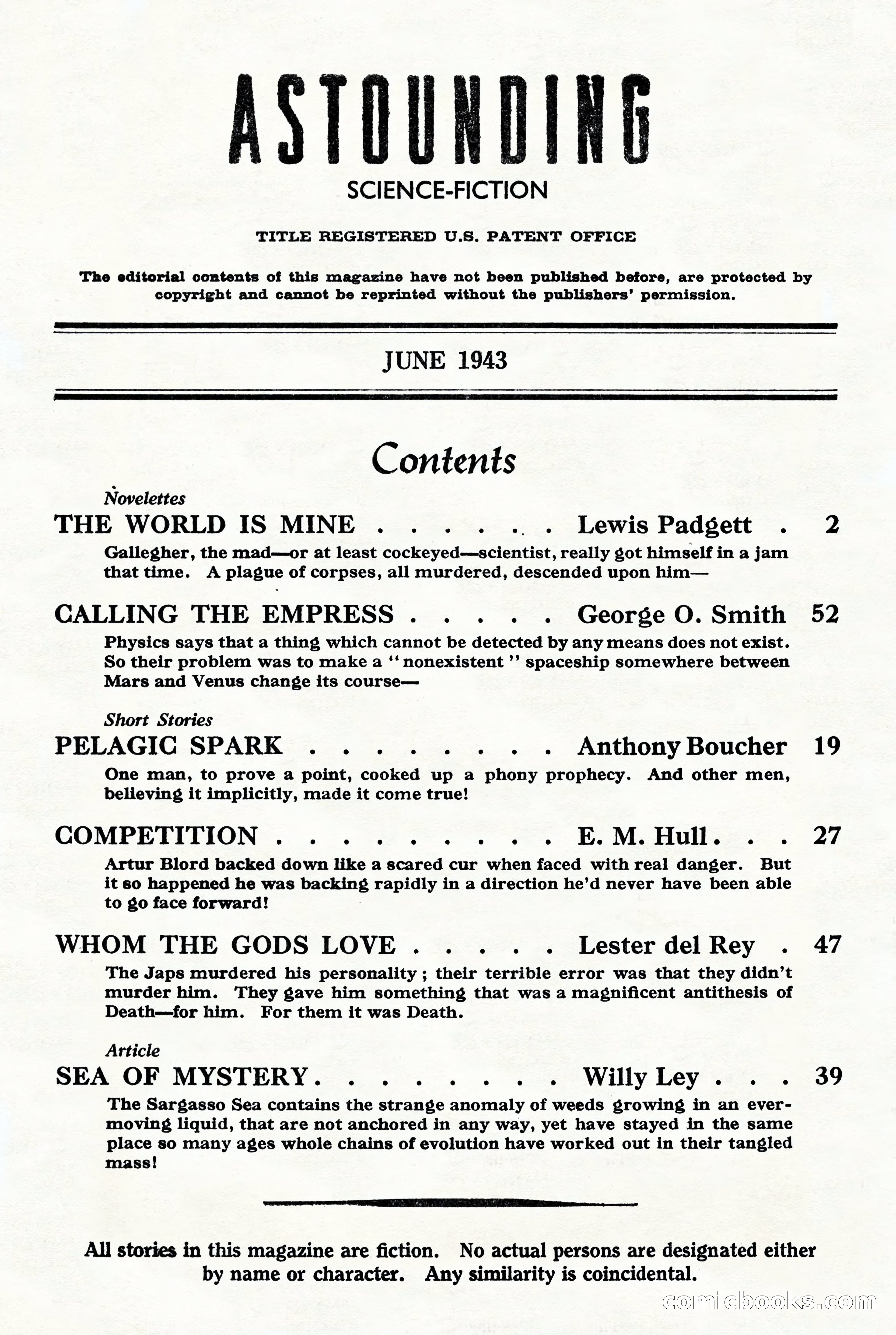 Astounding Science Fiction (British Edition) — page 3 of 68