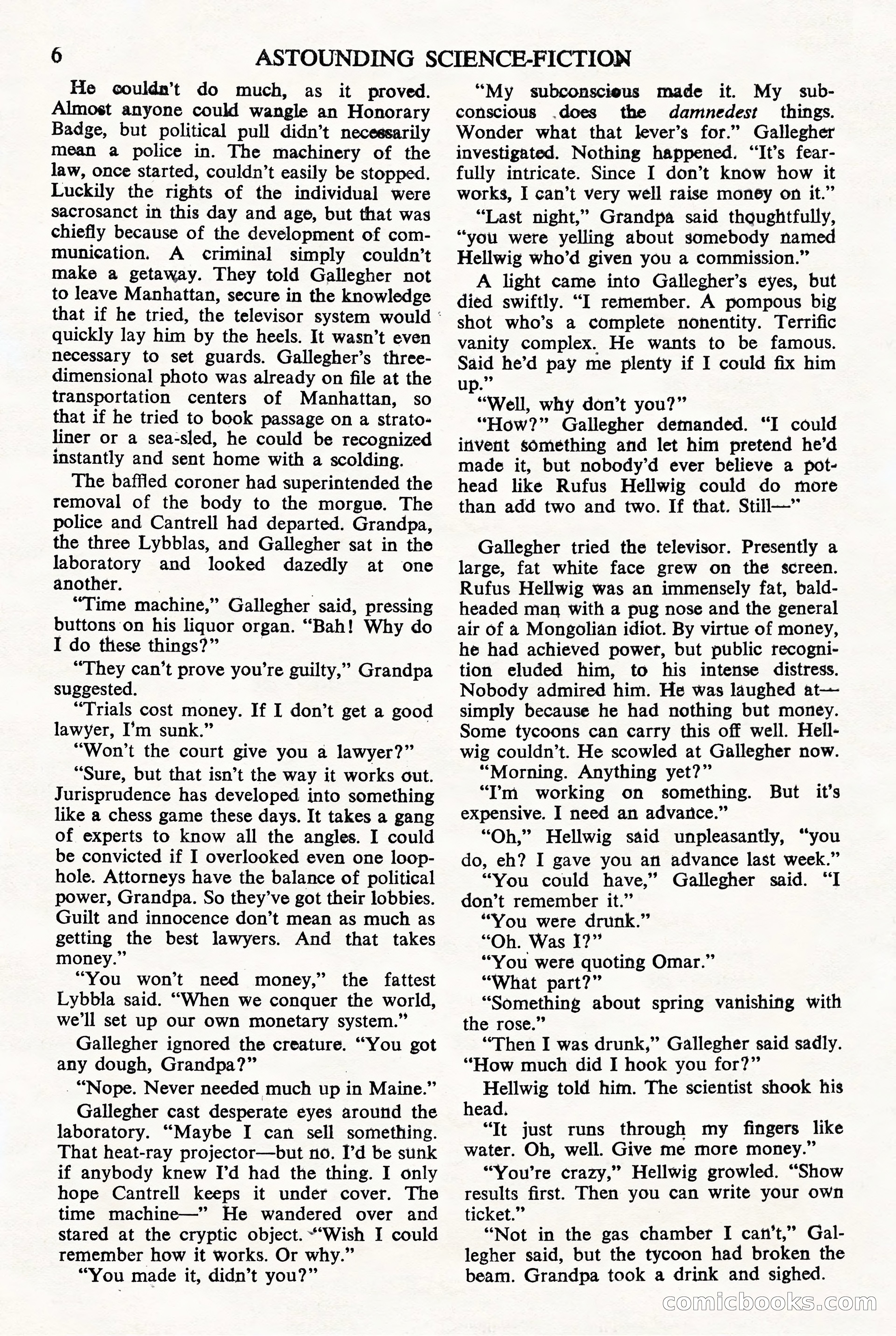 Astounding Science Fiction (British Edition) — page 8 of 68