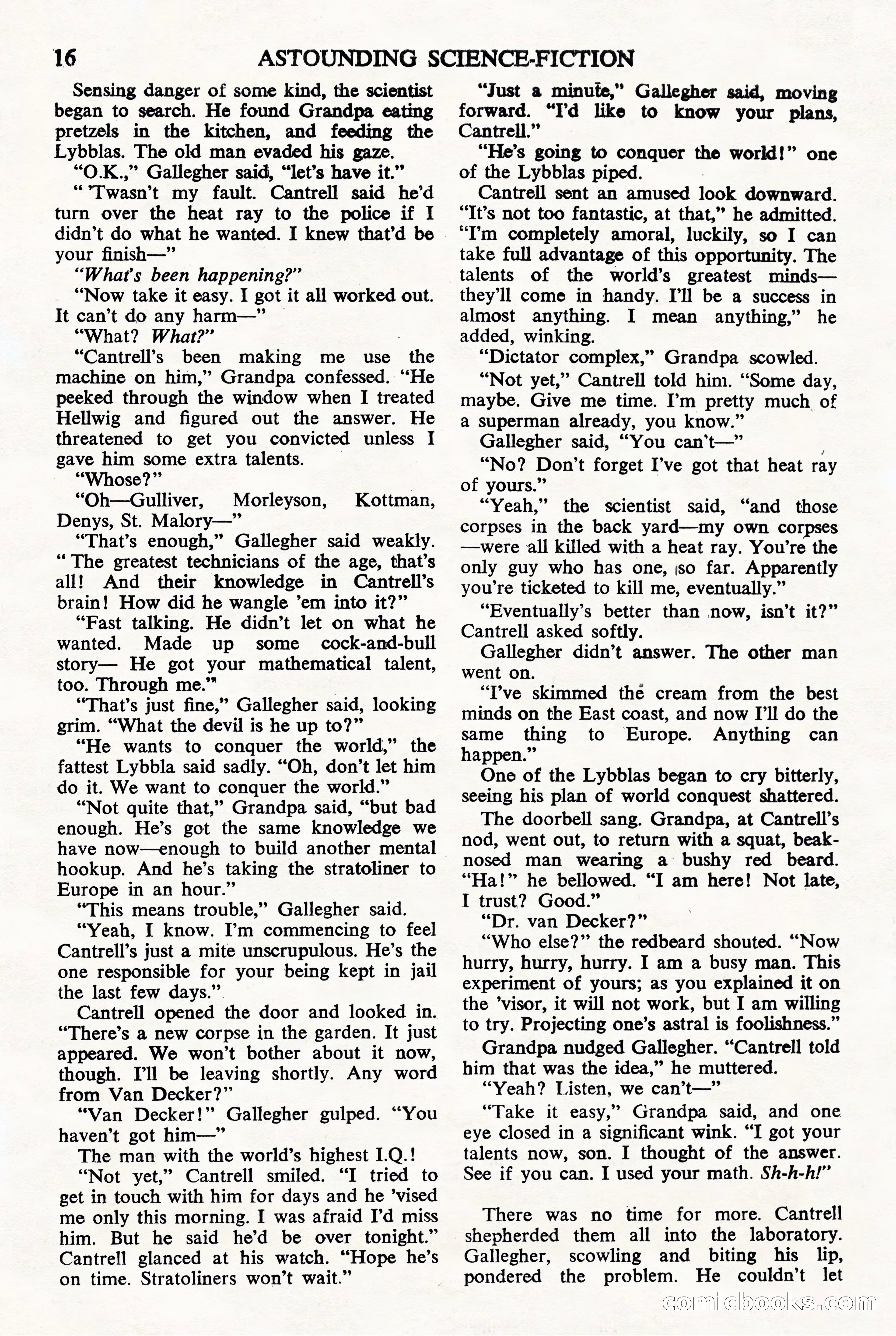 Astounding Science Fiction (British Edition) — page 18 of 68