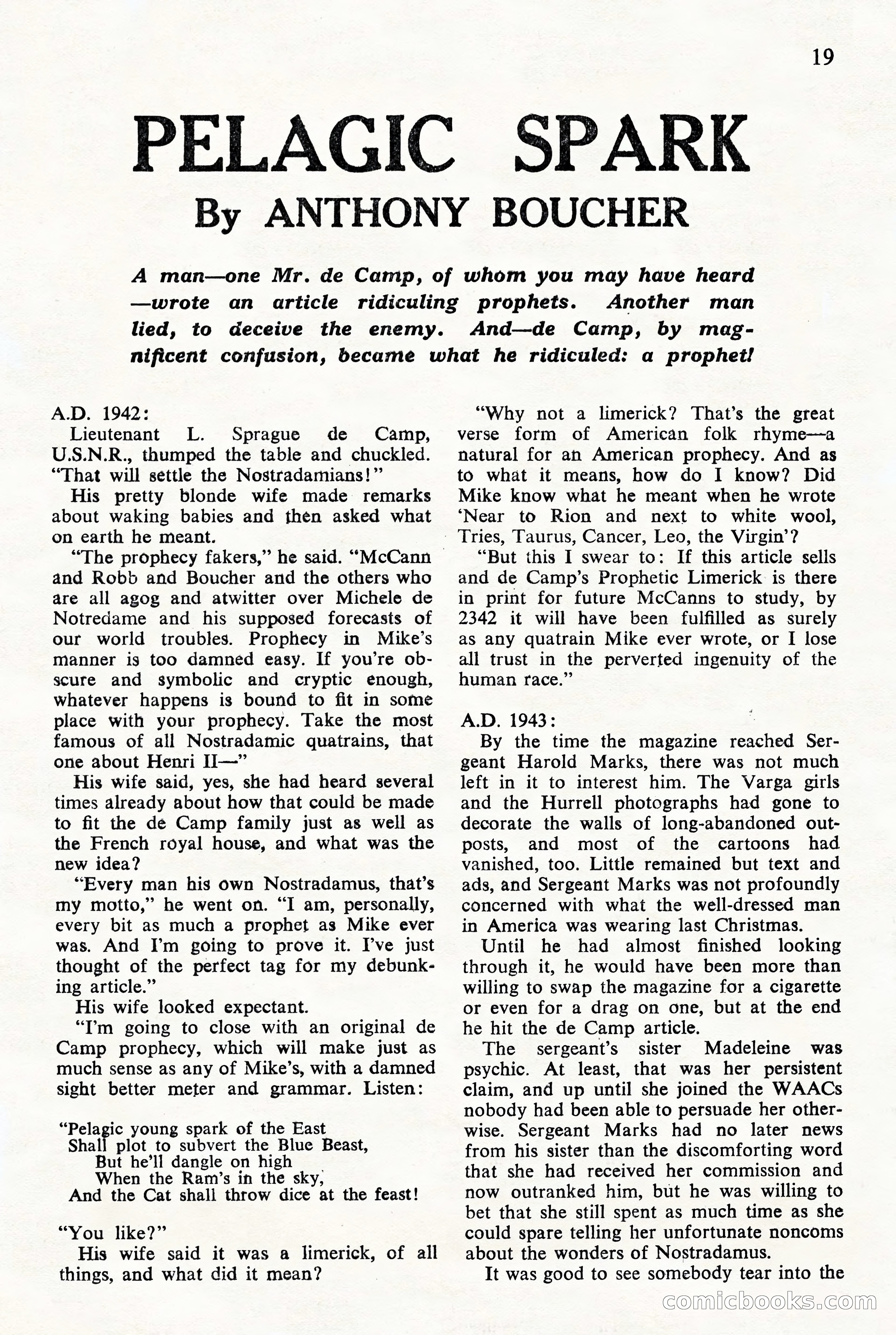 Astounding Science Fiction (British Edition) — page 21 of 68