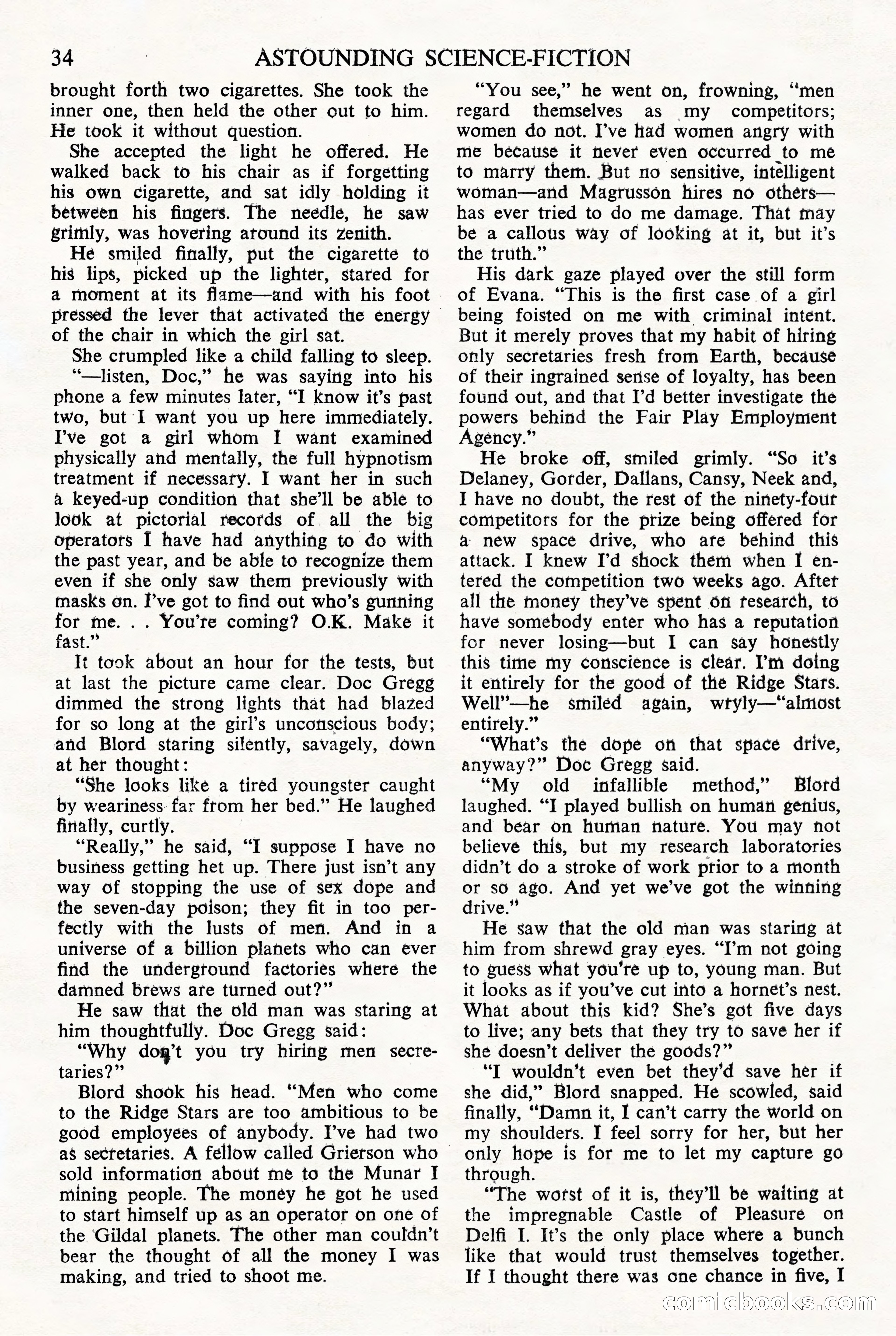 Astounding Science Fiction (British Edition) — page 36 of 68