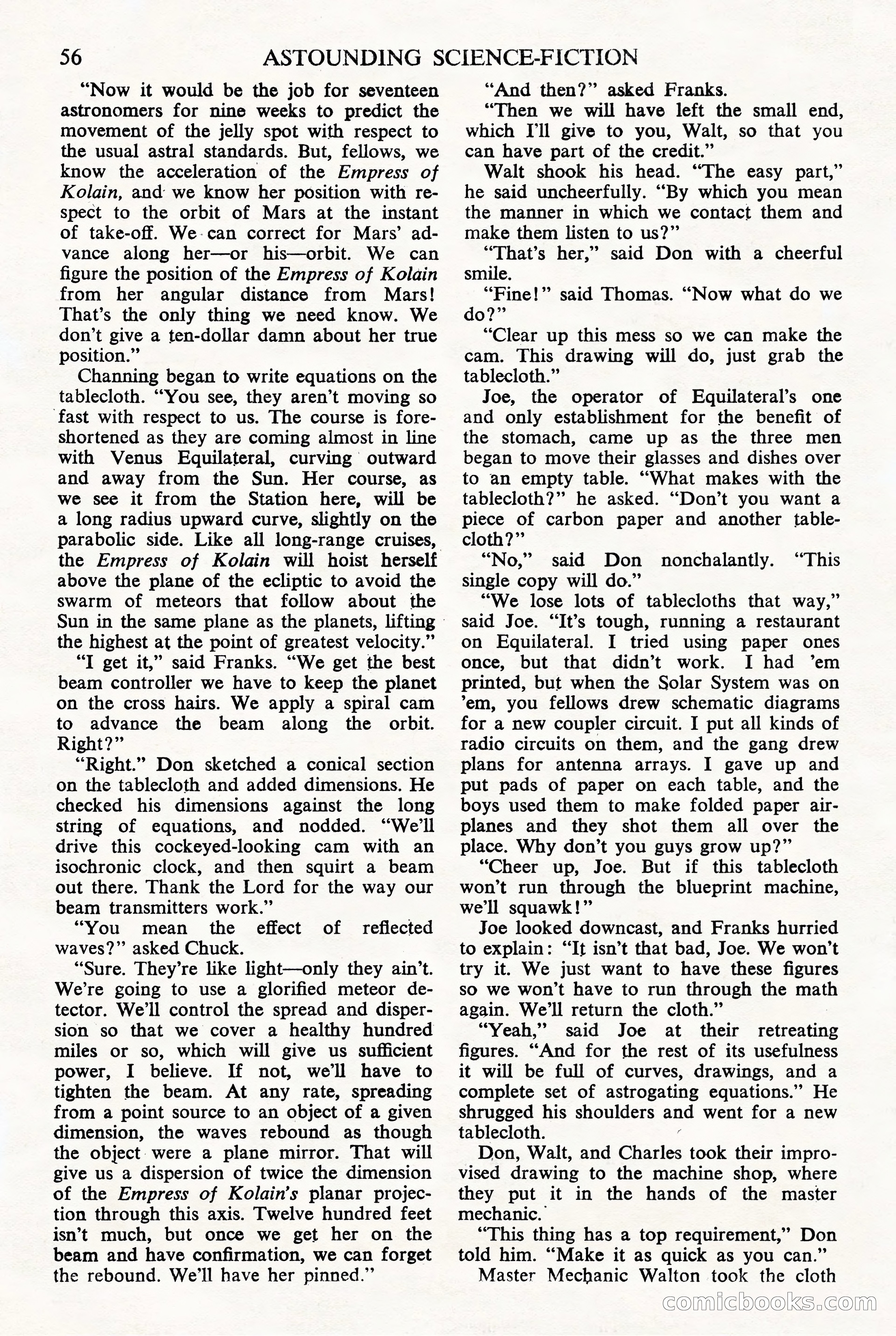 Astounding Science Fiction (British Edition) — page 58 of 68