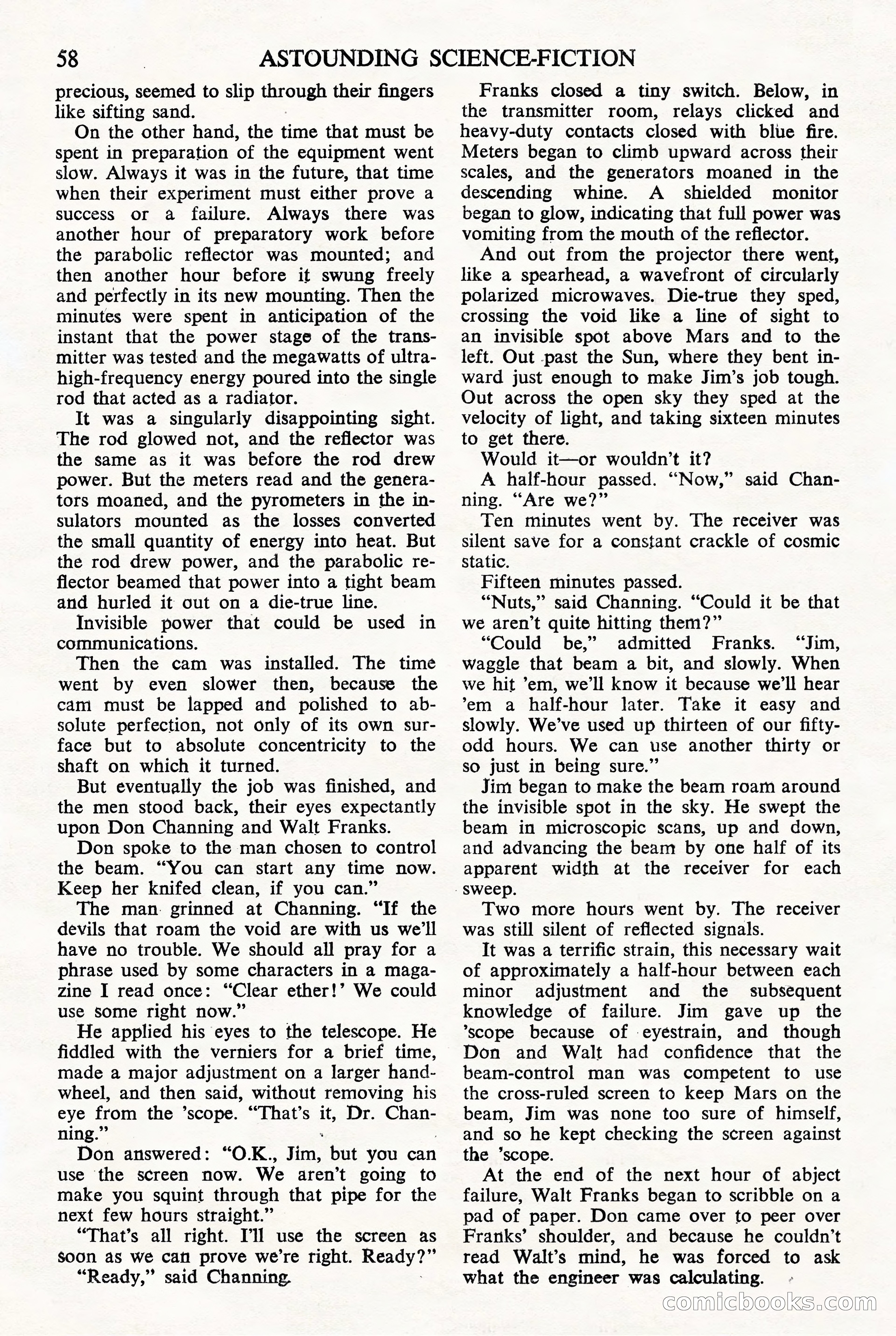 Astounding Science Fiction (British Edition) — page 60 of 68
