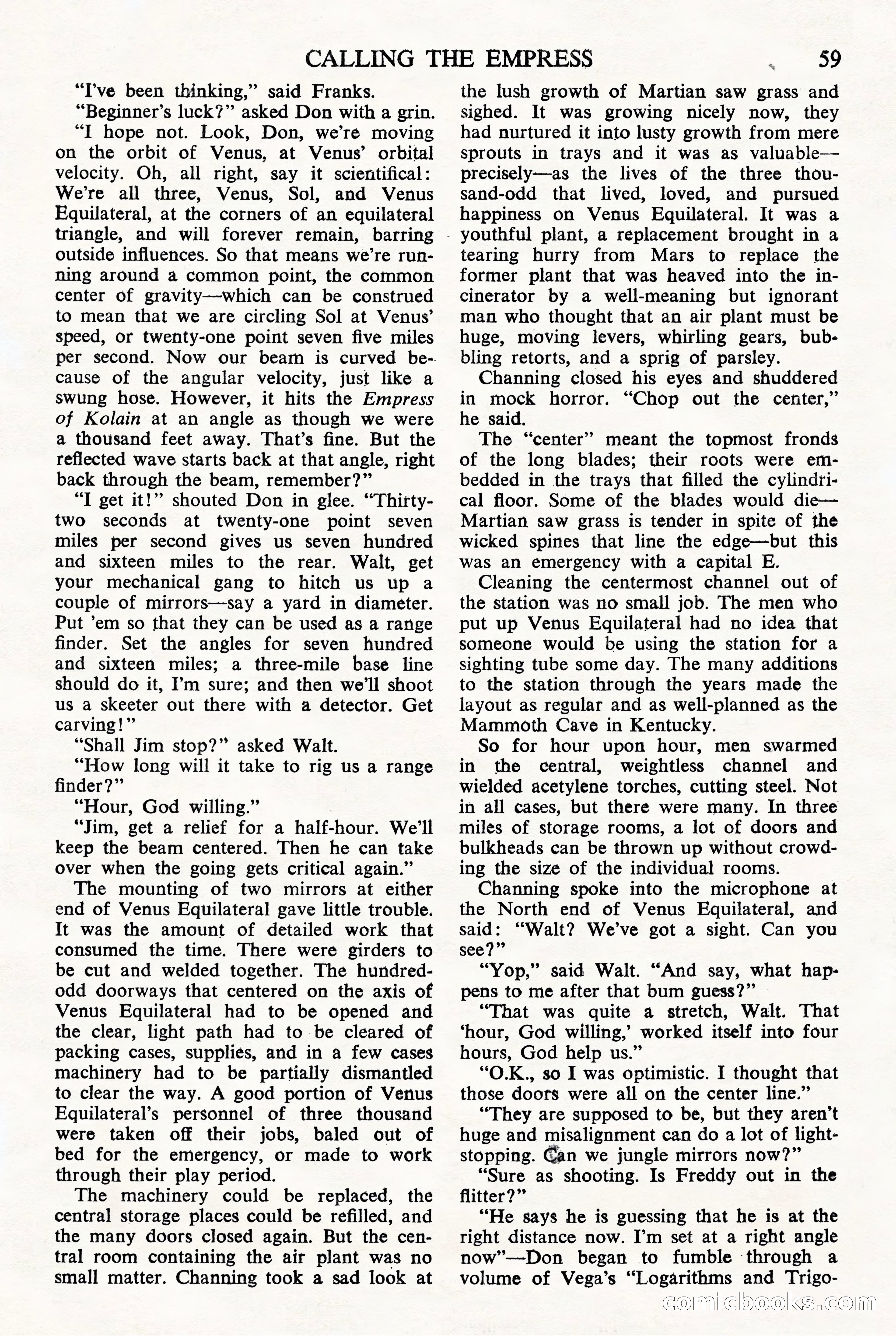 Astounding Science Fiction (British Edition) — page 61 of 68