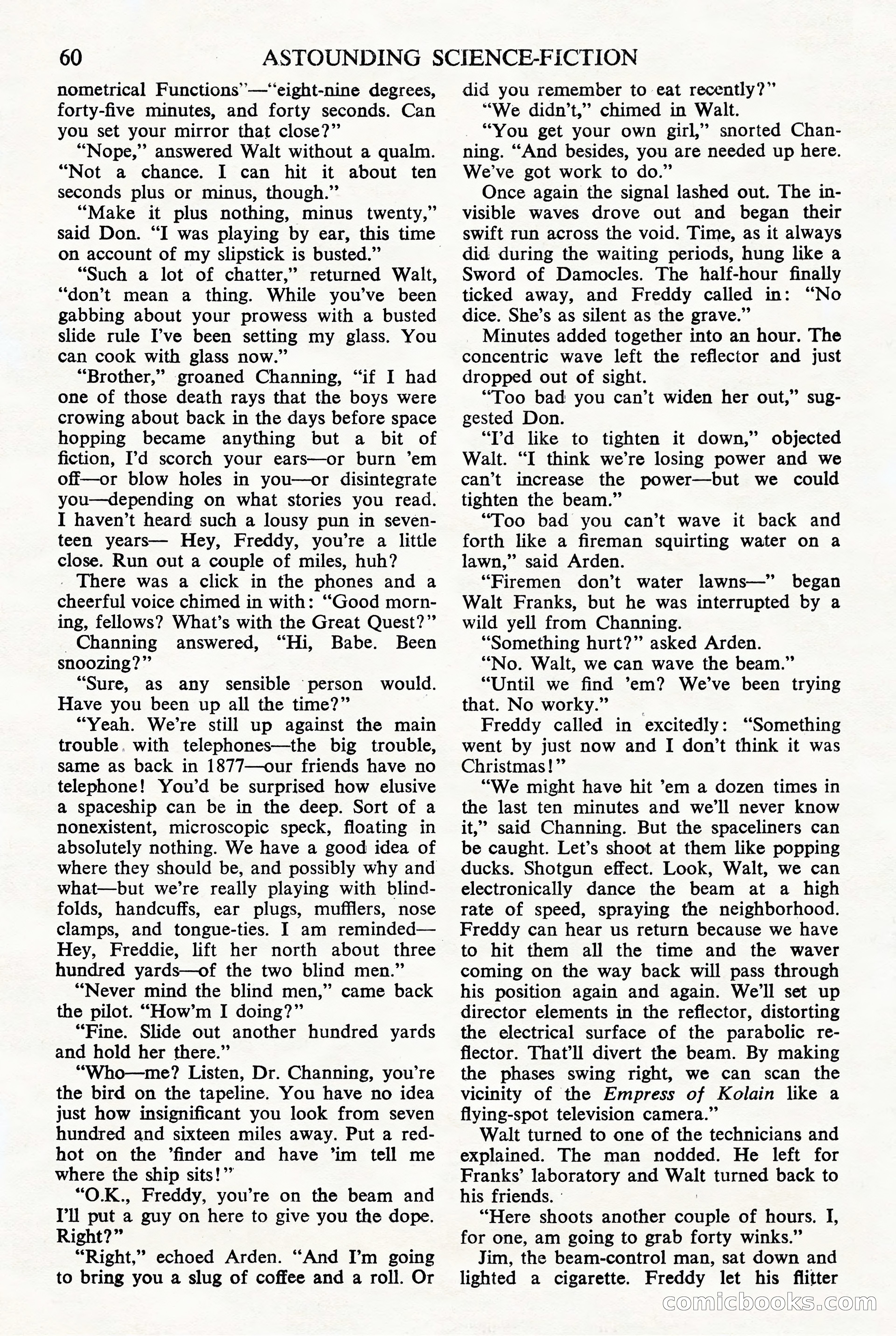 Astounding Science Fiction (British Edition) — page 62 of 68
