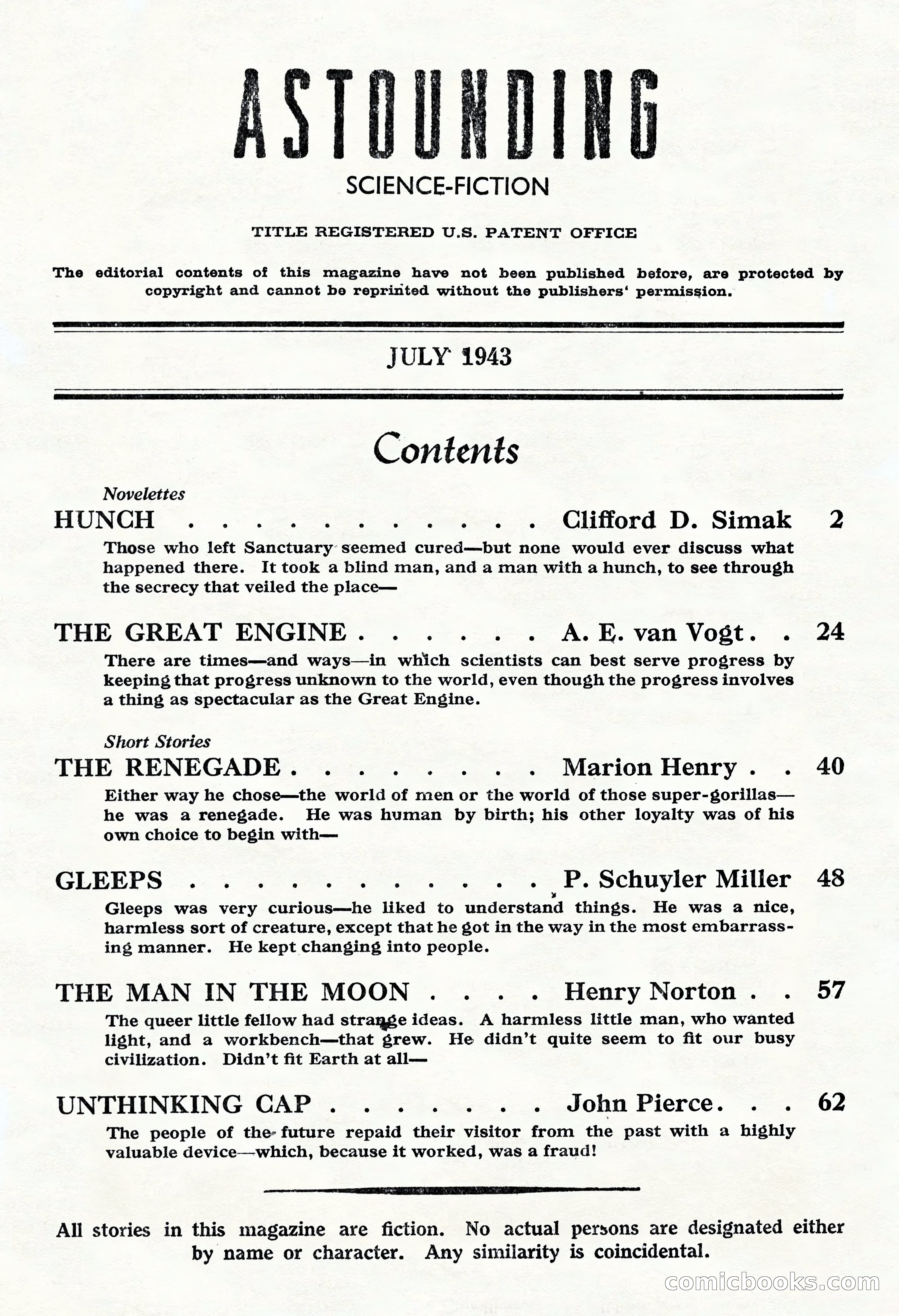 Astounding Science Fiction, British Edition — page 3 of 68
