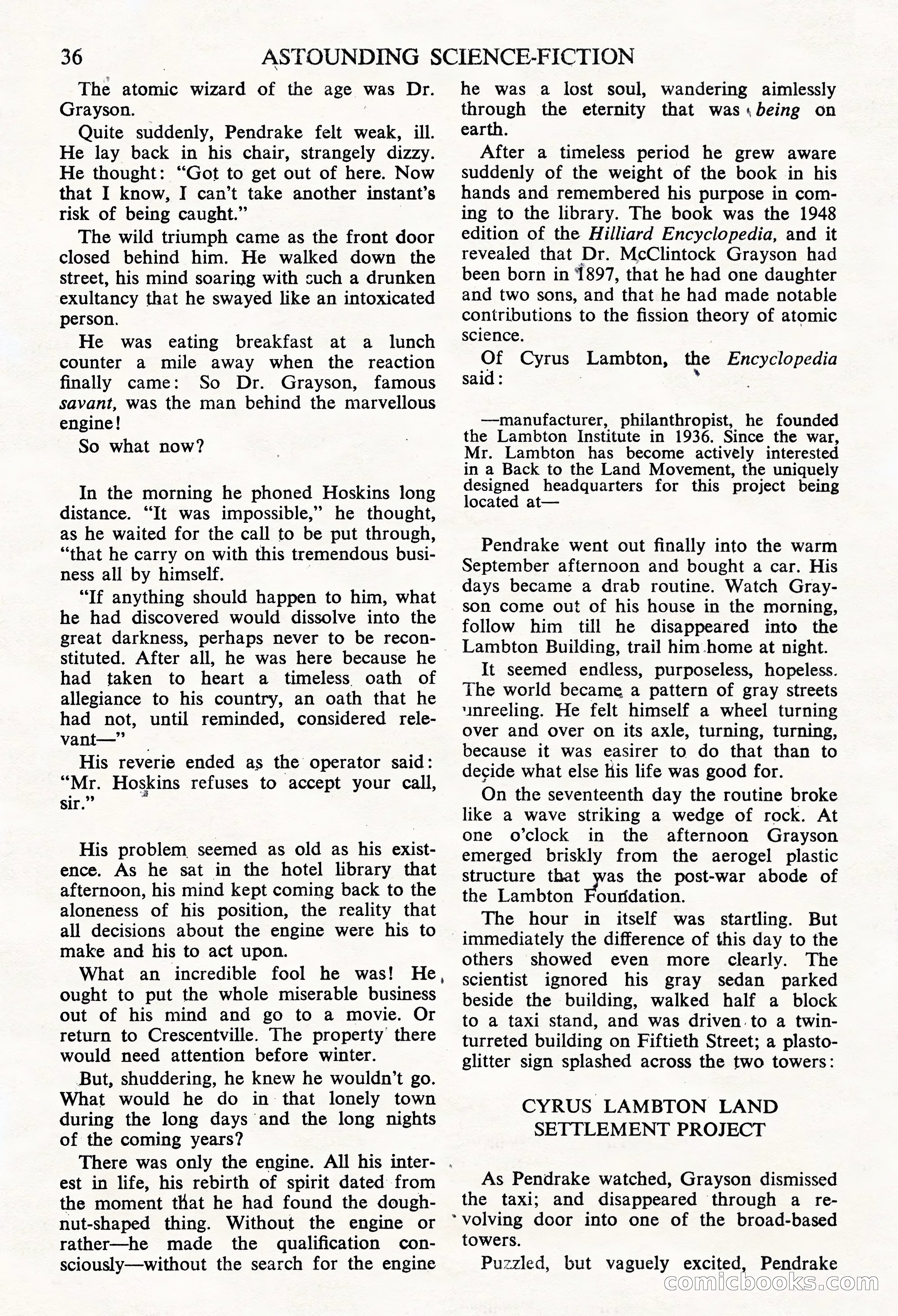 Astounding Science Fiction, British Edition — page 38 of 68