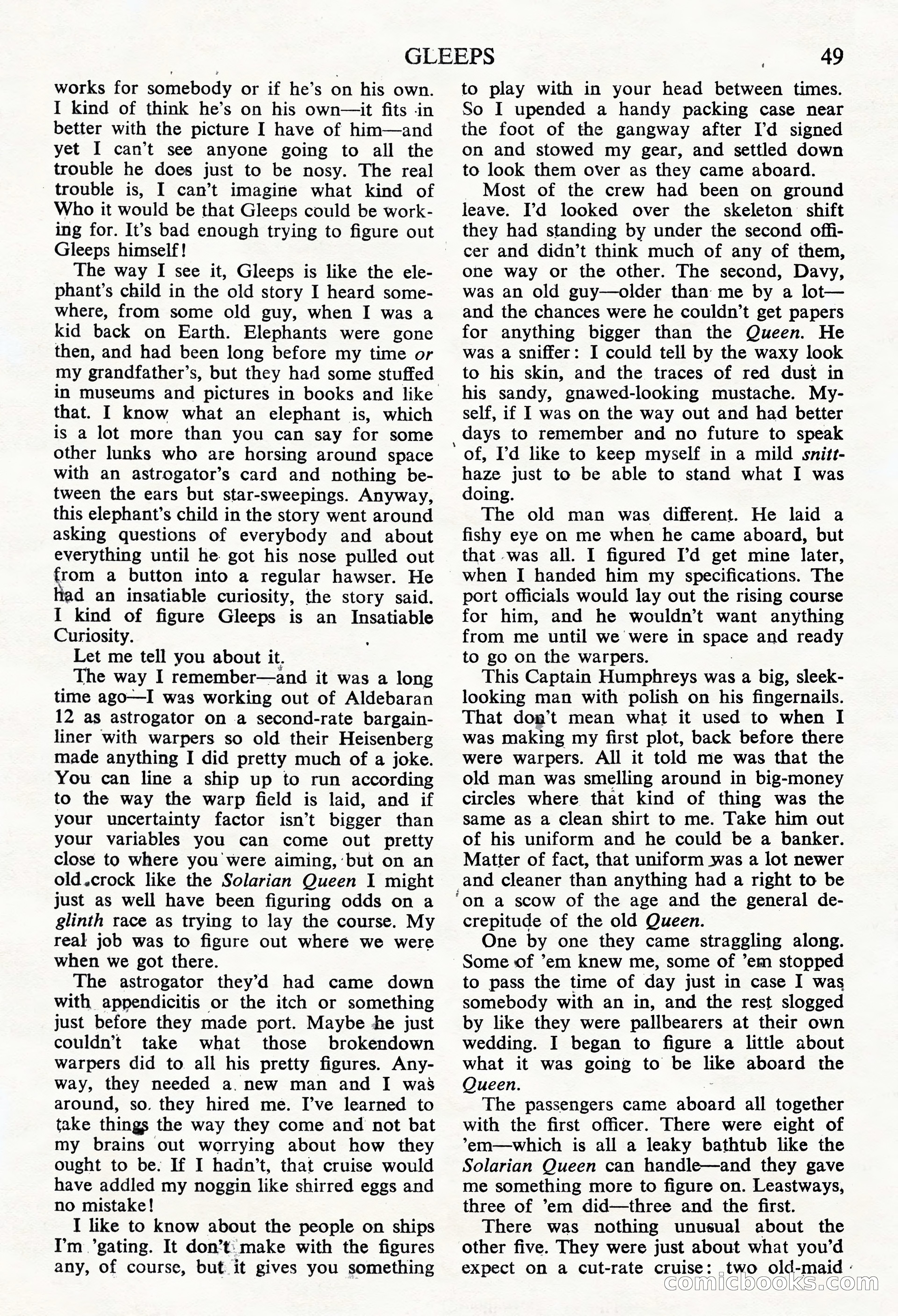 Astounding Science Fiction, British Edition — page 51 of 68