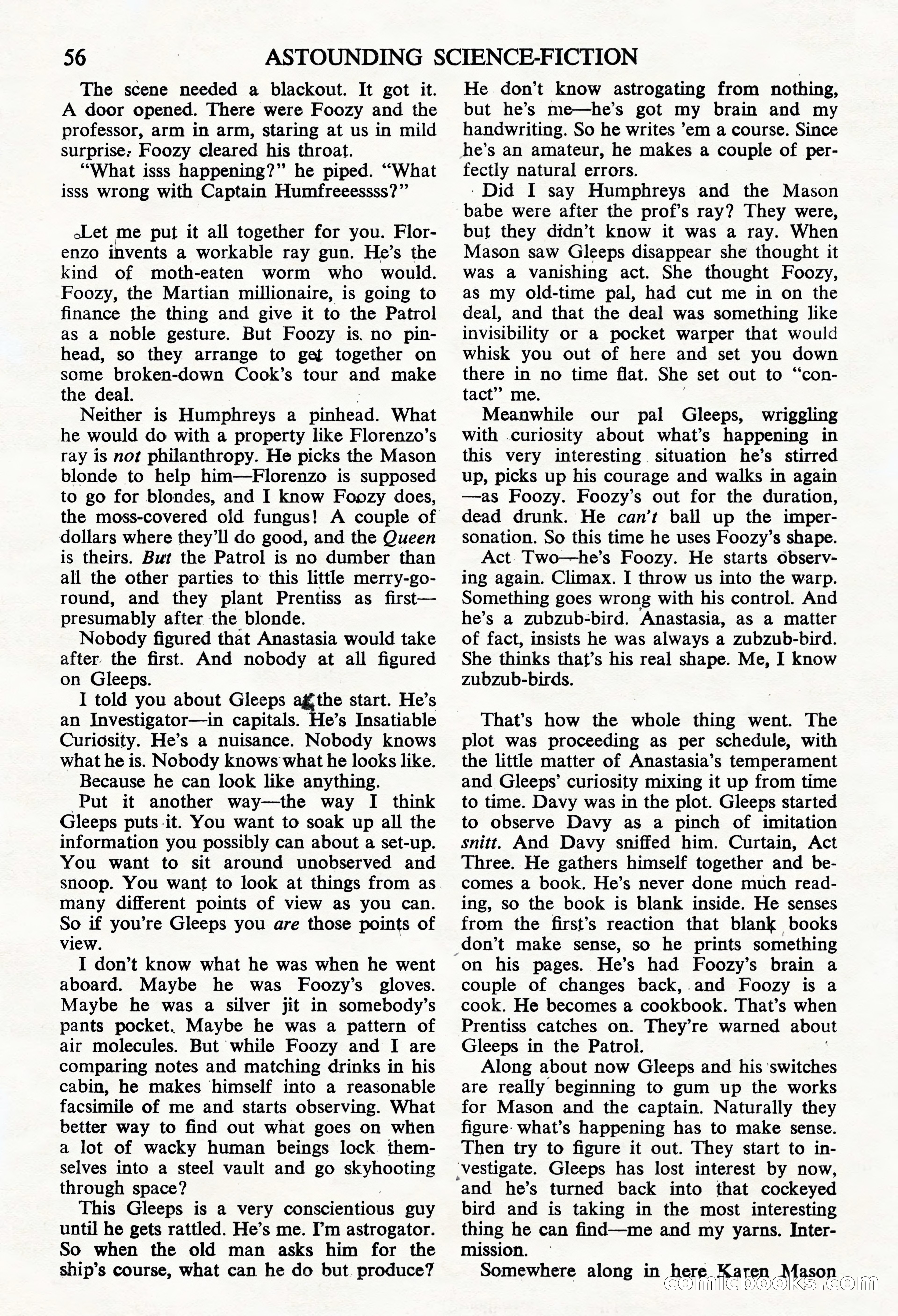 Astounding Science Fiction, British Edition — page 58 of 68