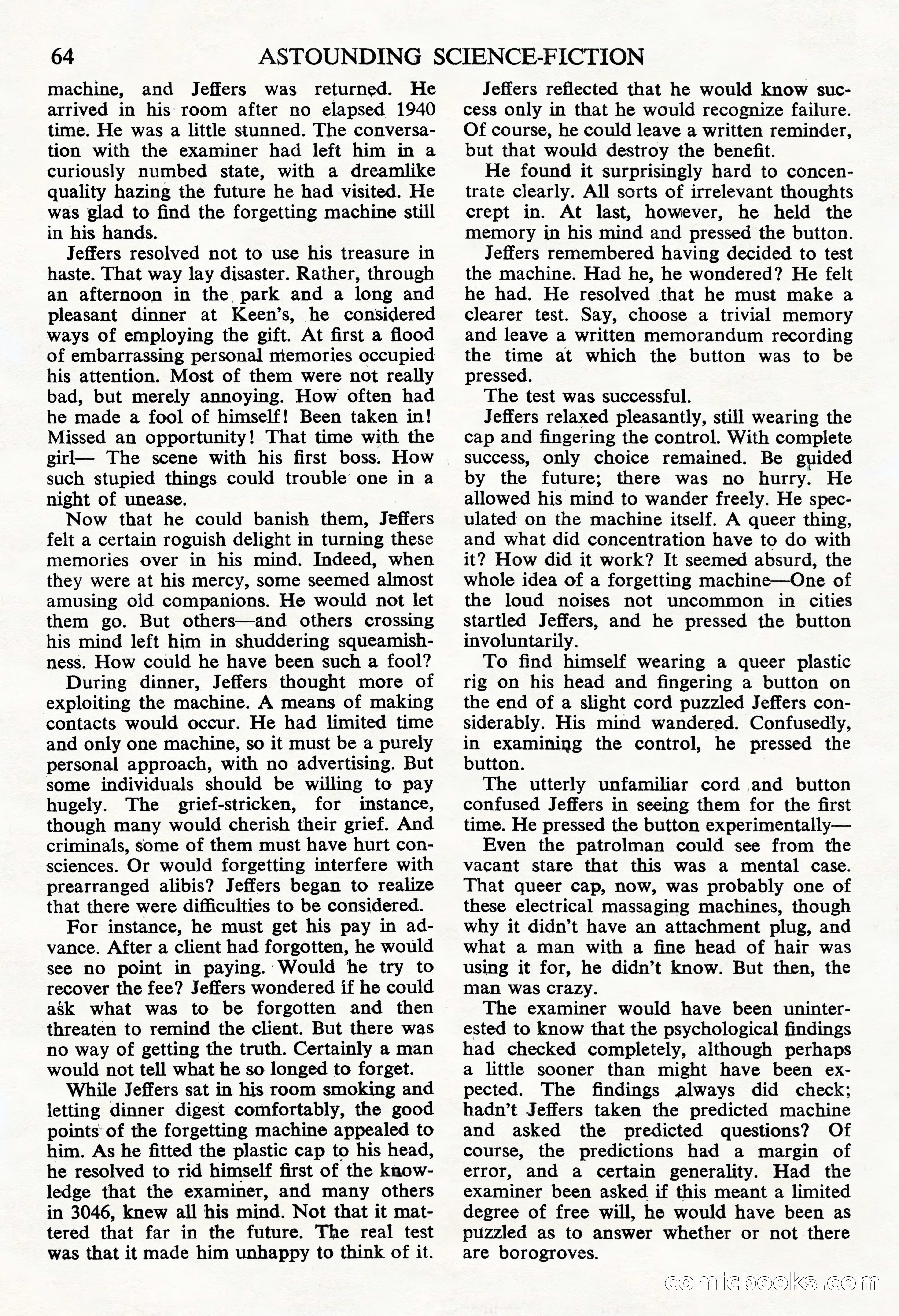 Astounding Science Fiction, British Edition — page 66 of 68