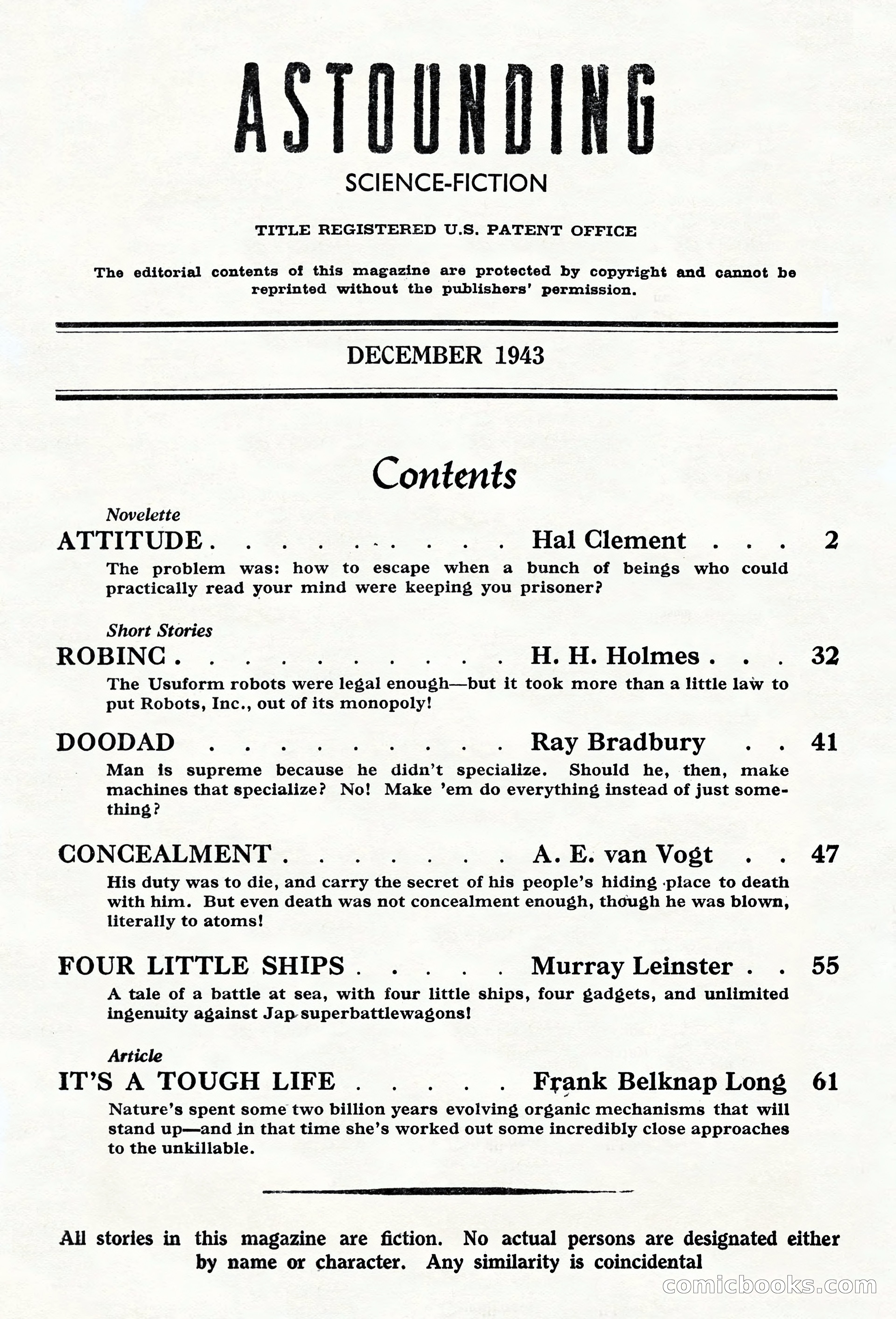 Astounding Science Fiction, British Edition — page 3 of 68