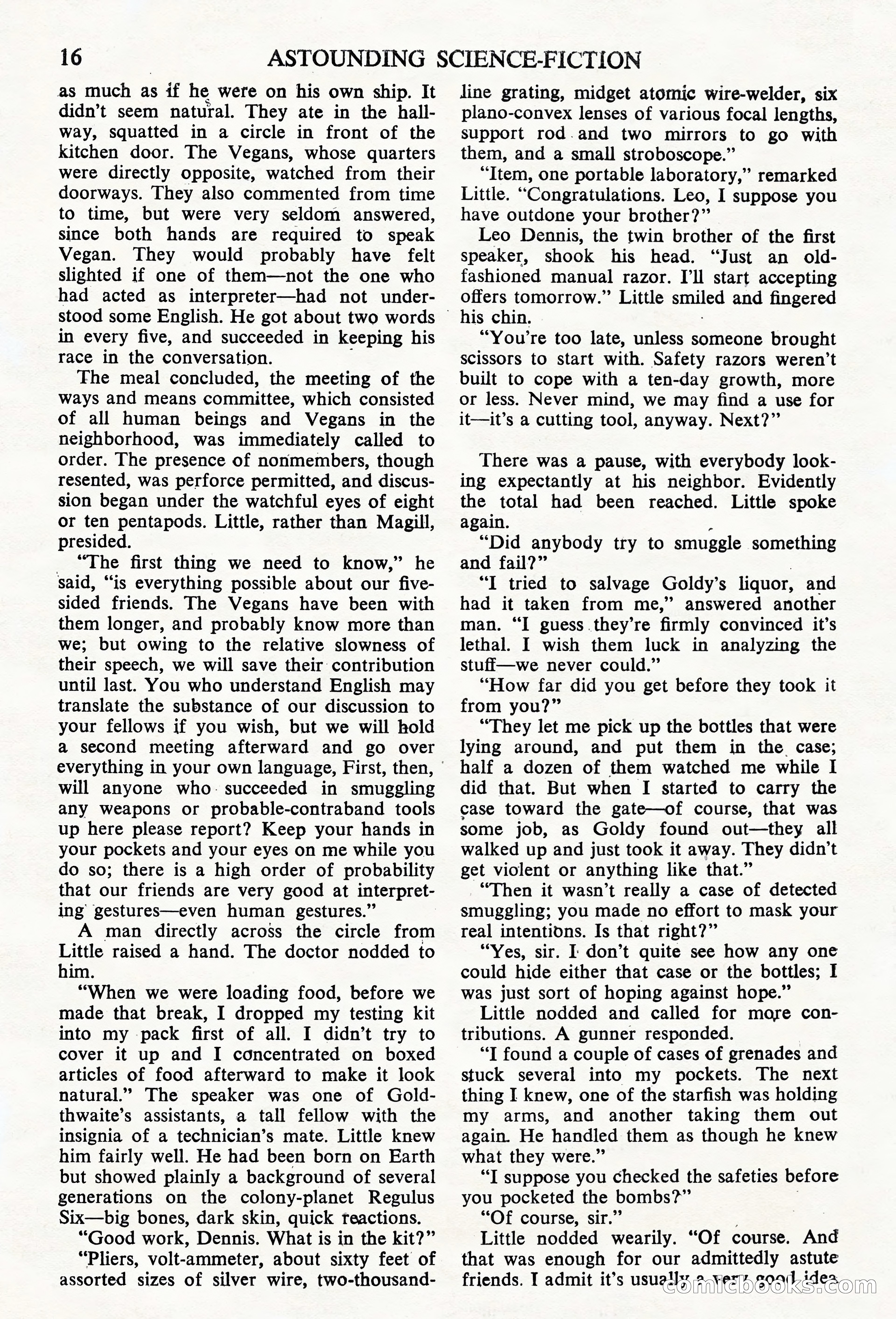 Astounding Science Fiction, British Edition — page 18 of 68