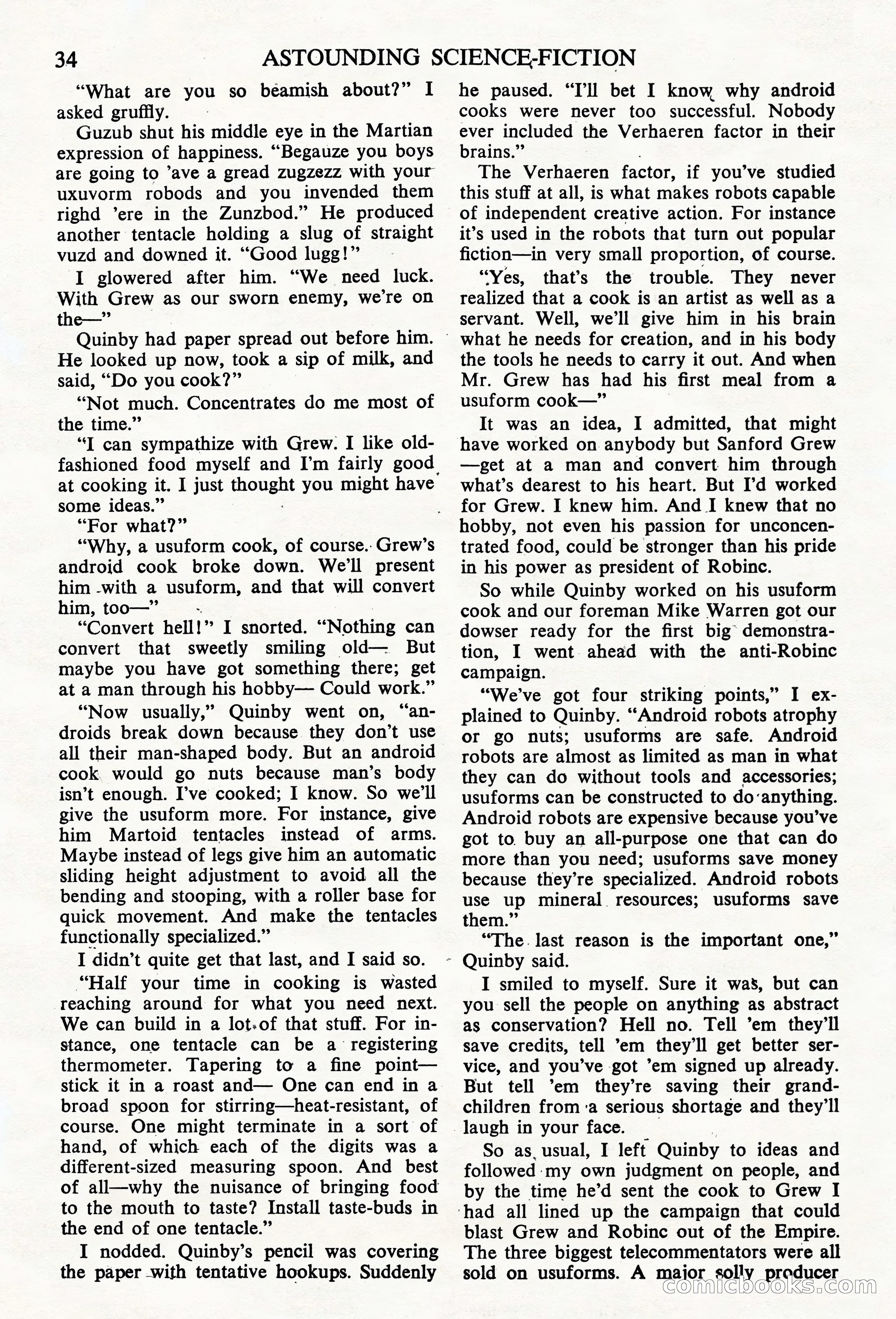 Astounding Science Fiction, British Edition — page 36 of 68