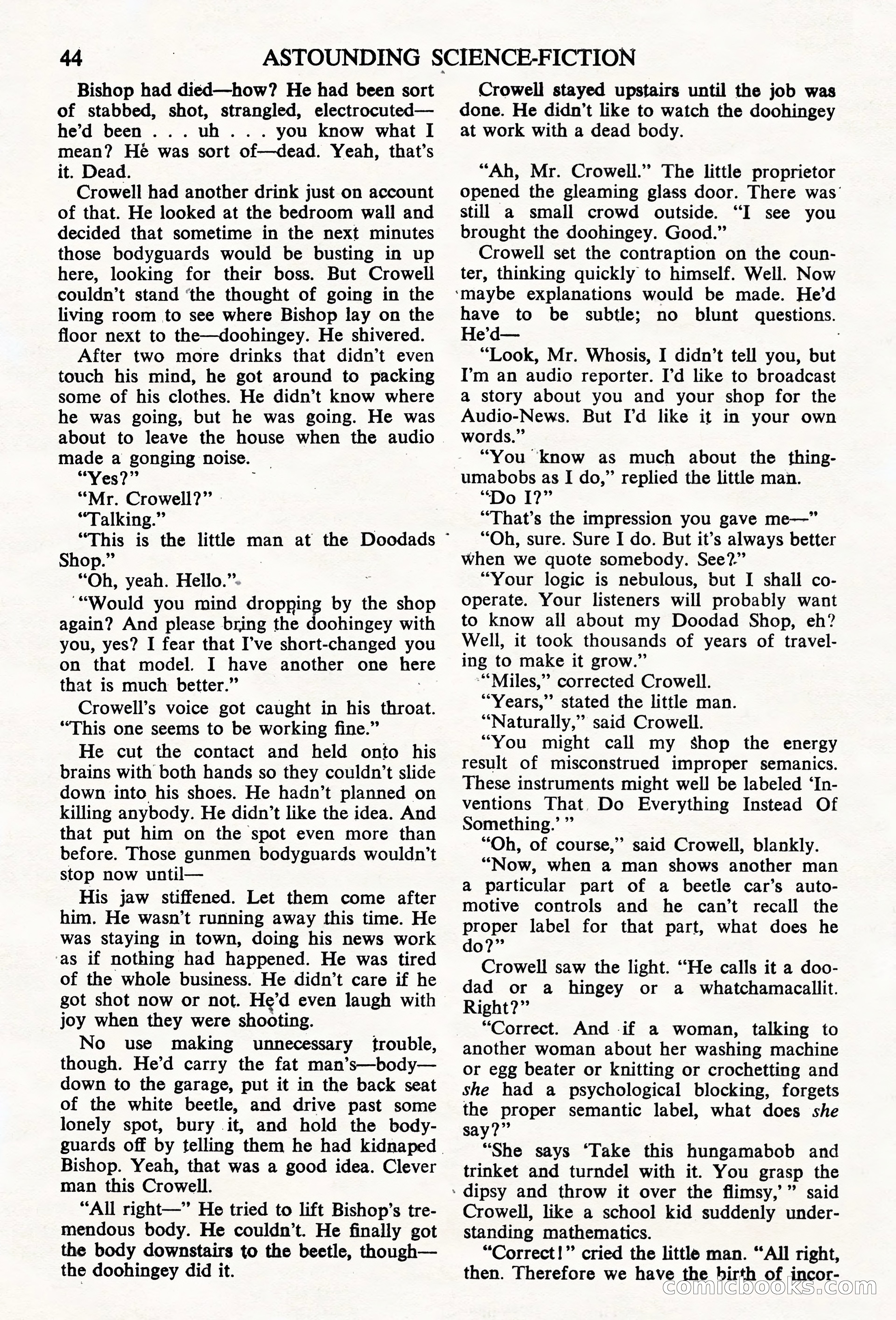 Astounding Science Fiction, British Edition — page 46 of 68
