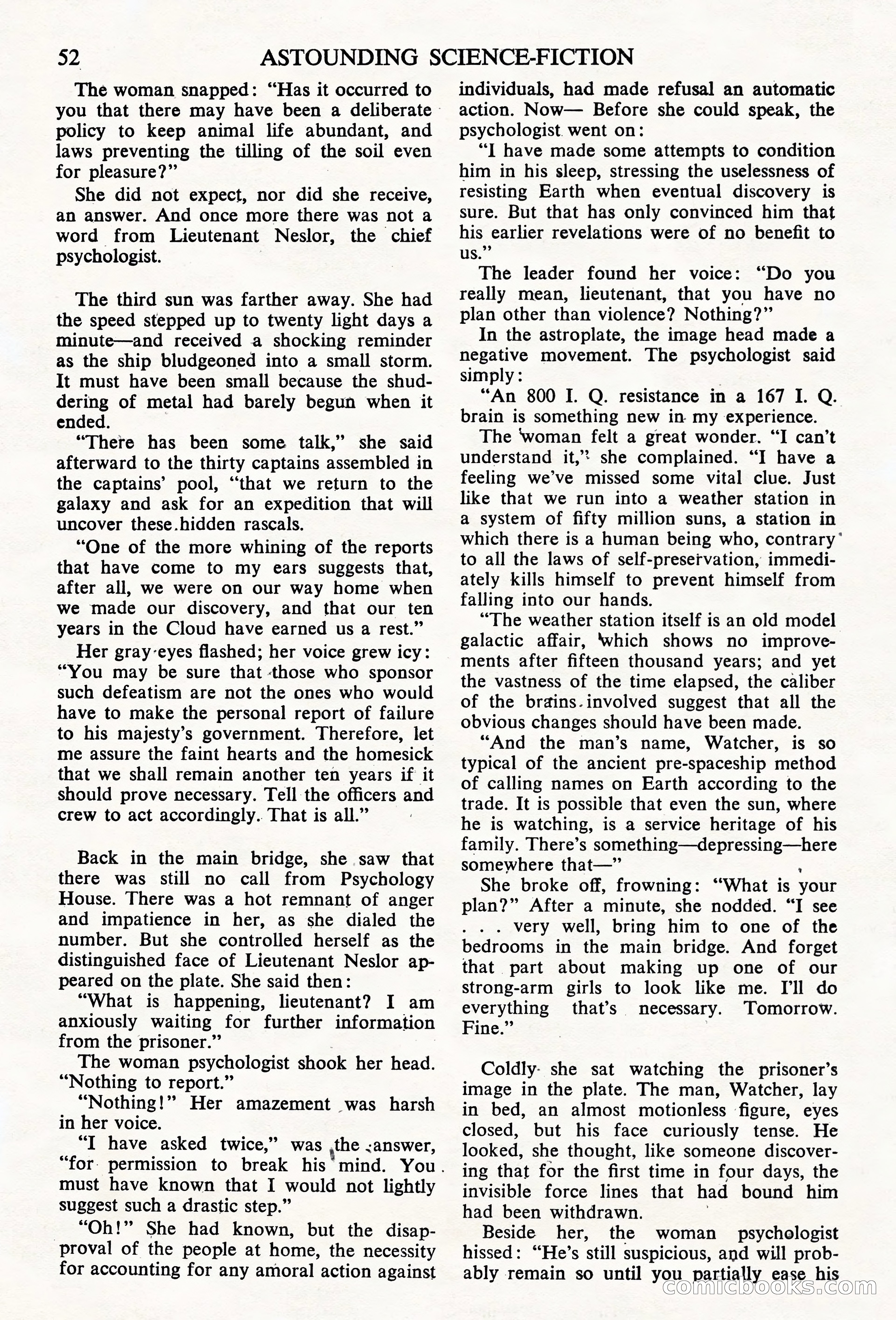 Astounding Science Fiction, British Edition — page 54 of 68