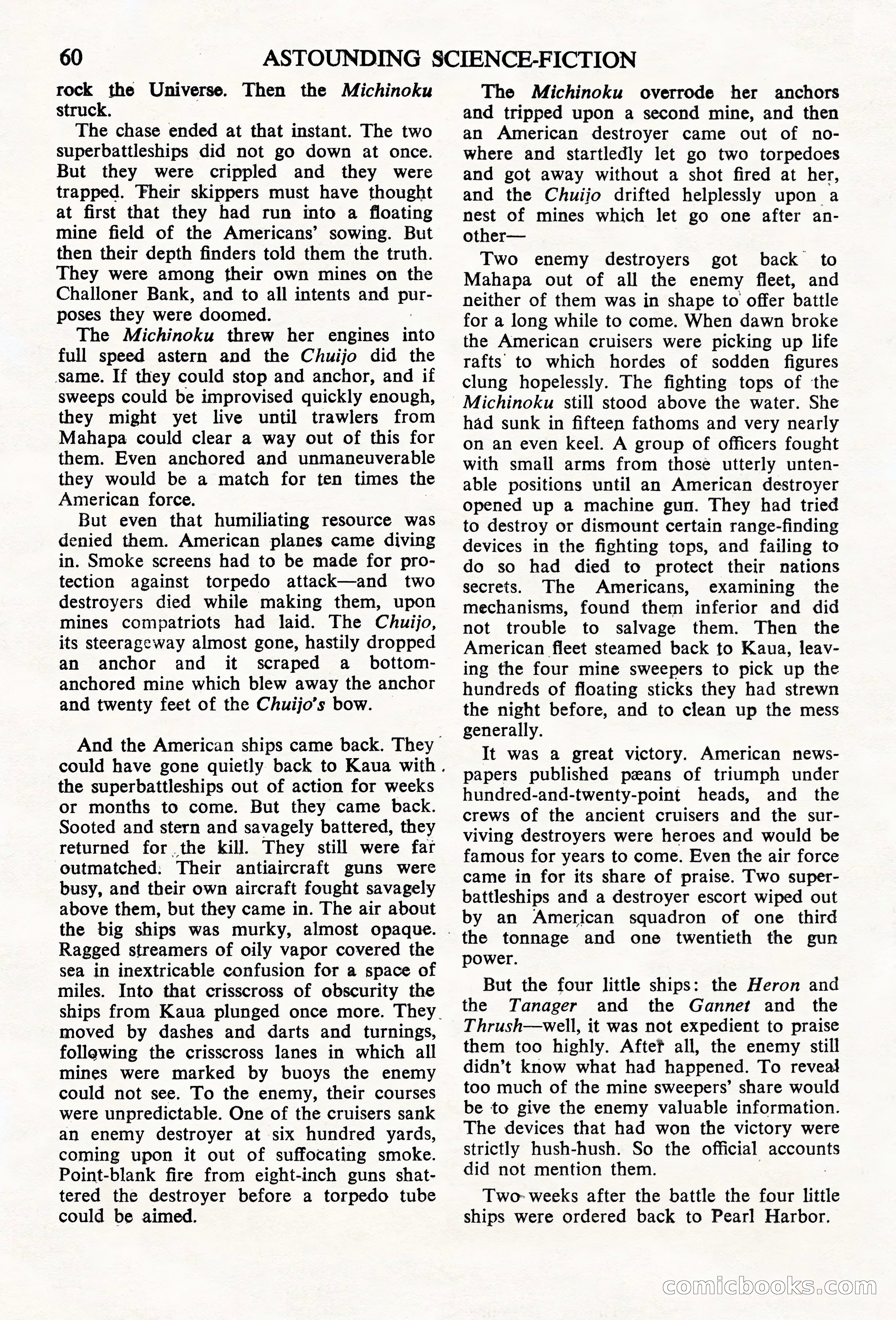 Astounding Science Fiction, British Edition — page 62 of 68