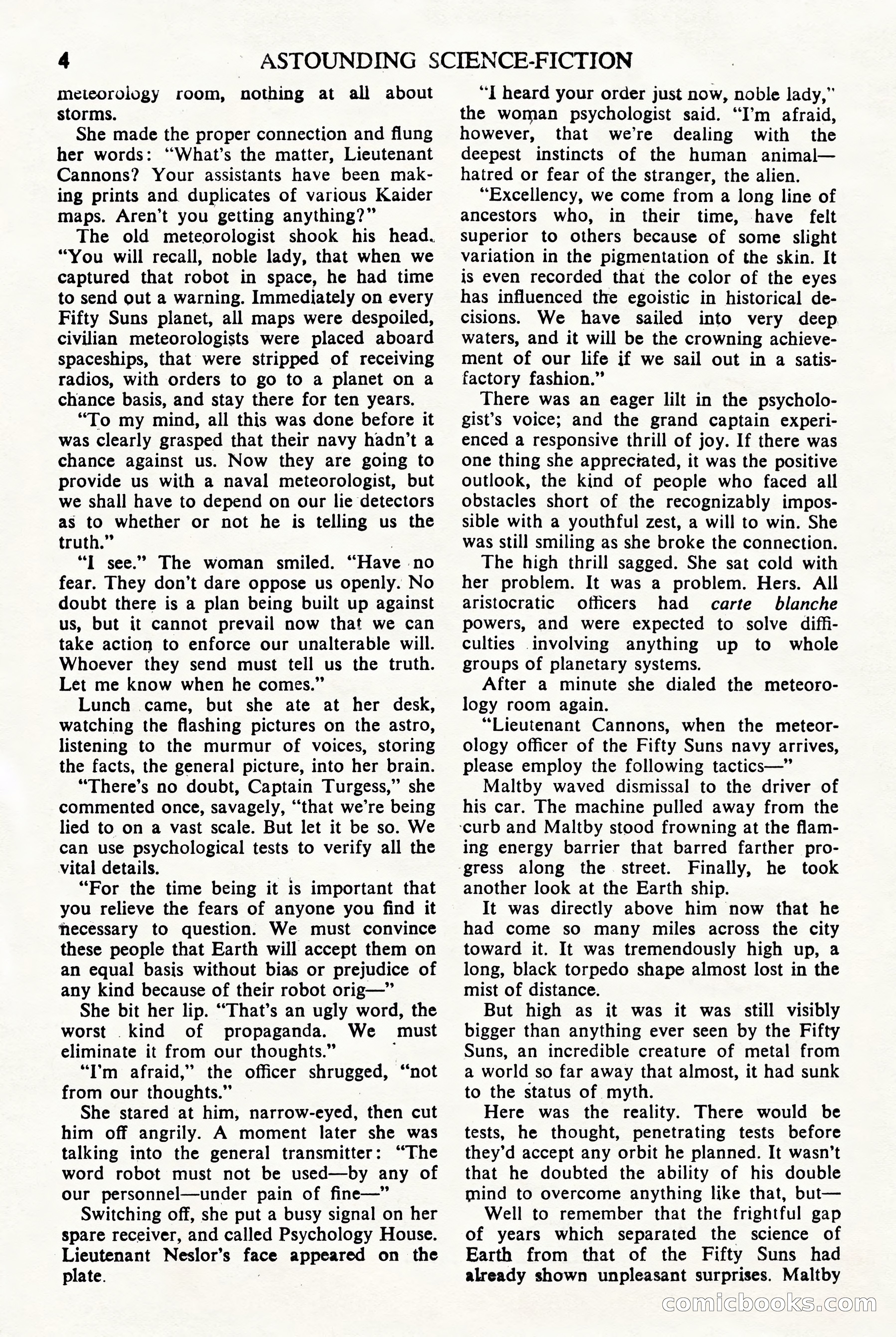 Astounding Science Fiction, British Edition — page 6 of 68