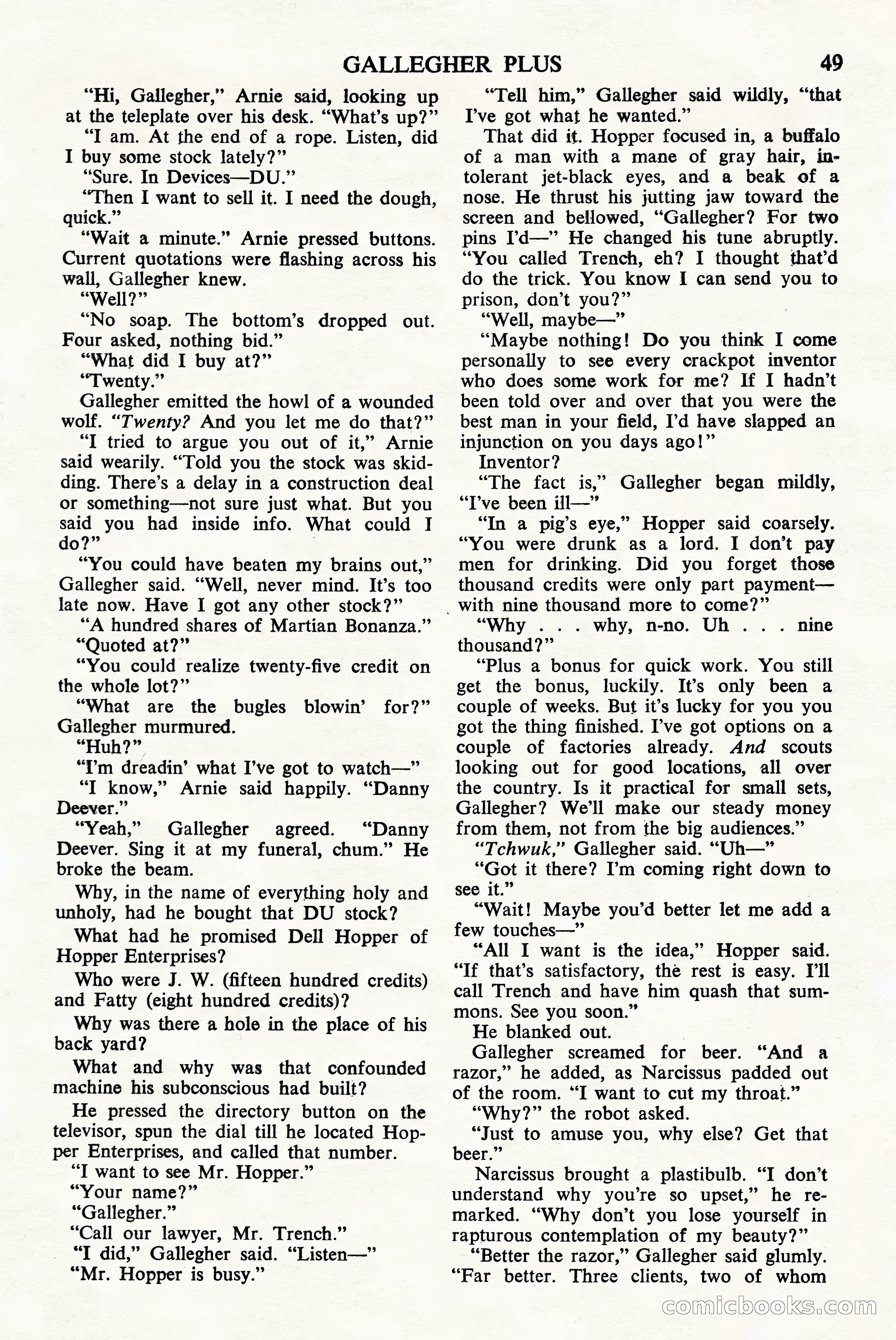 Astounding Science Fiction, British Edition — page 51 of 68