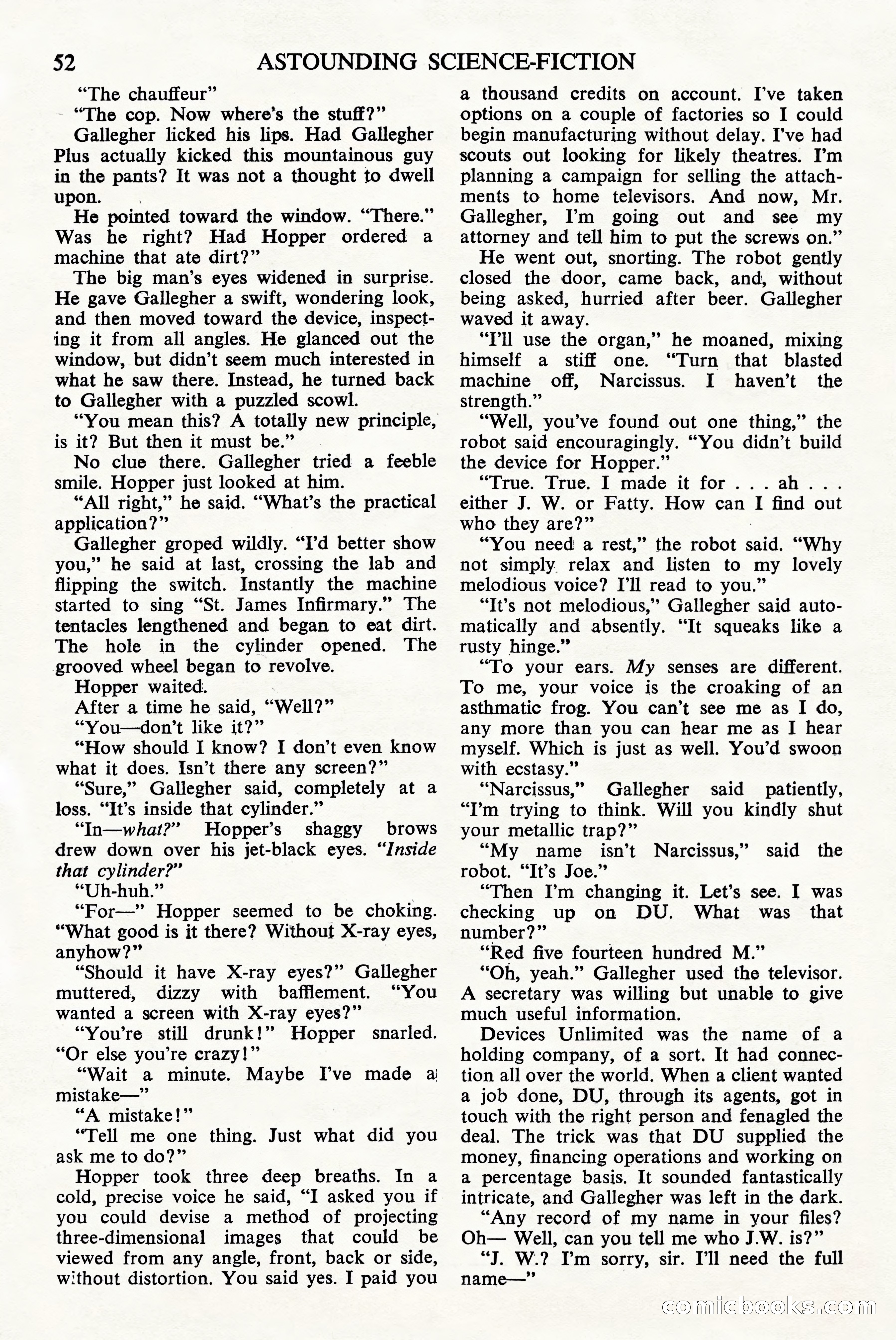 Astounding Science Fiction, British Edition — page 54 of 68