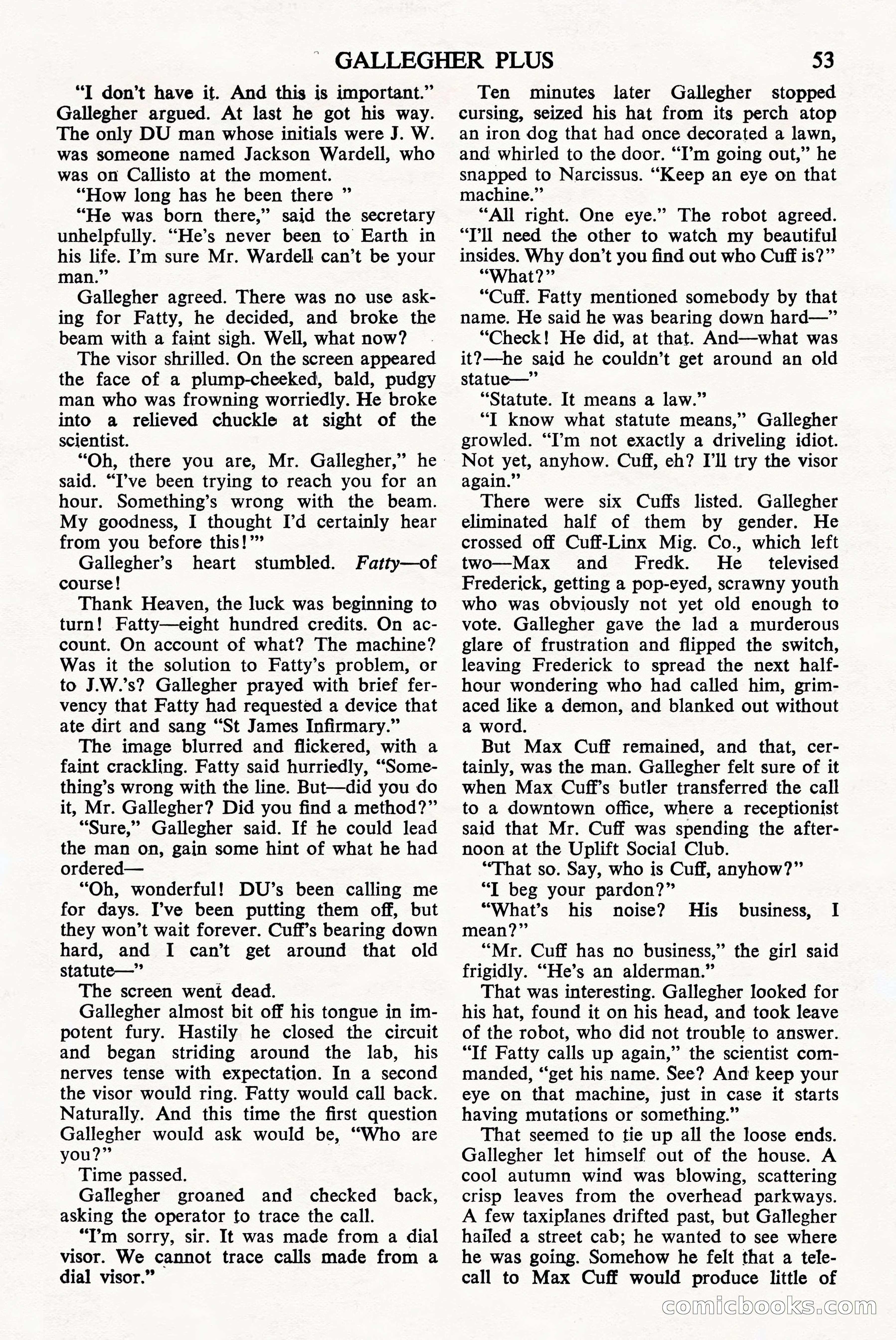 Astounding Science Fiction, British Edition — page 55 of 68