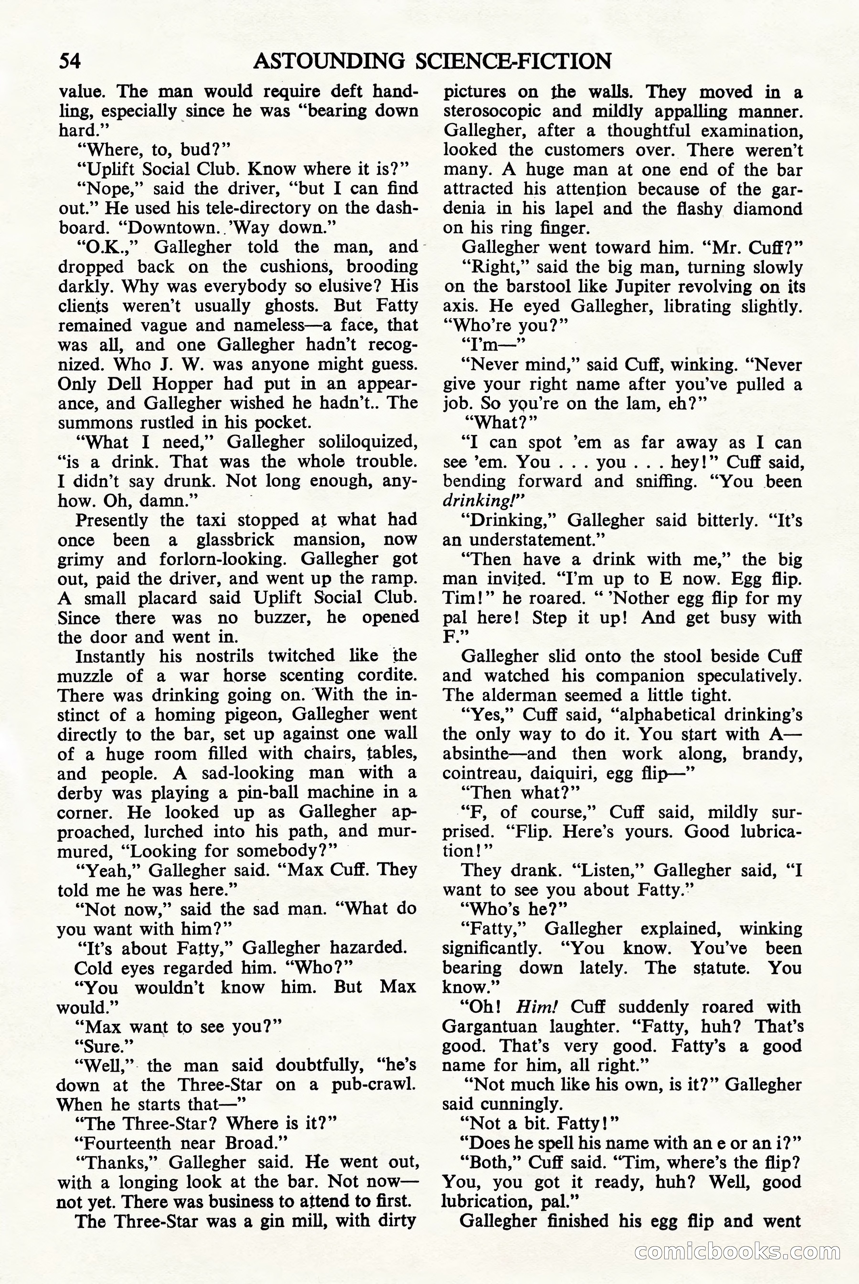Astounding Science Fiction, British Edition — page 56 of 68