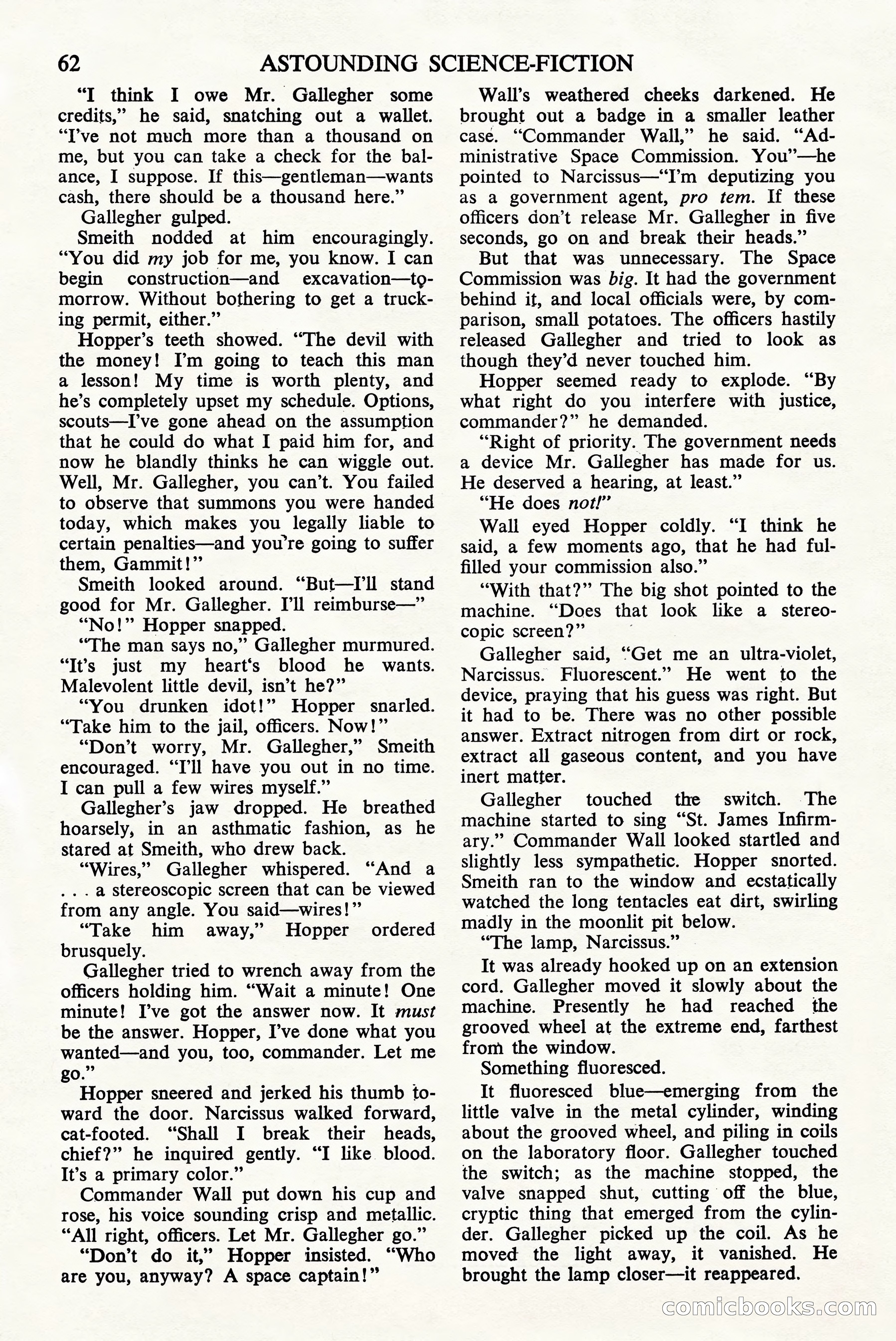 Astounding Science Fiction, British Edition — page 64 of 68