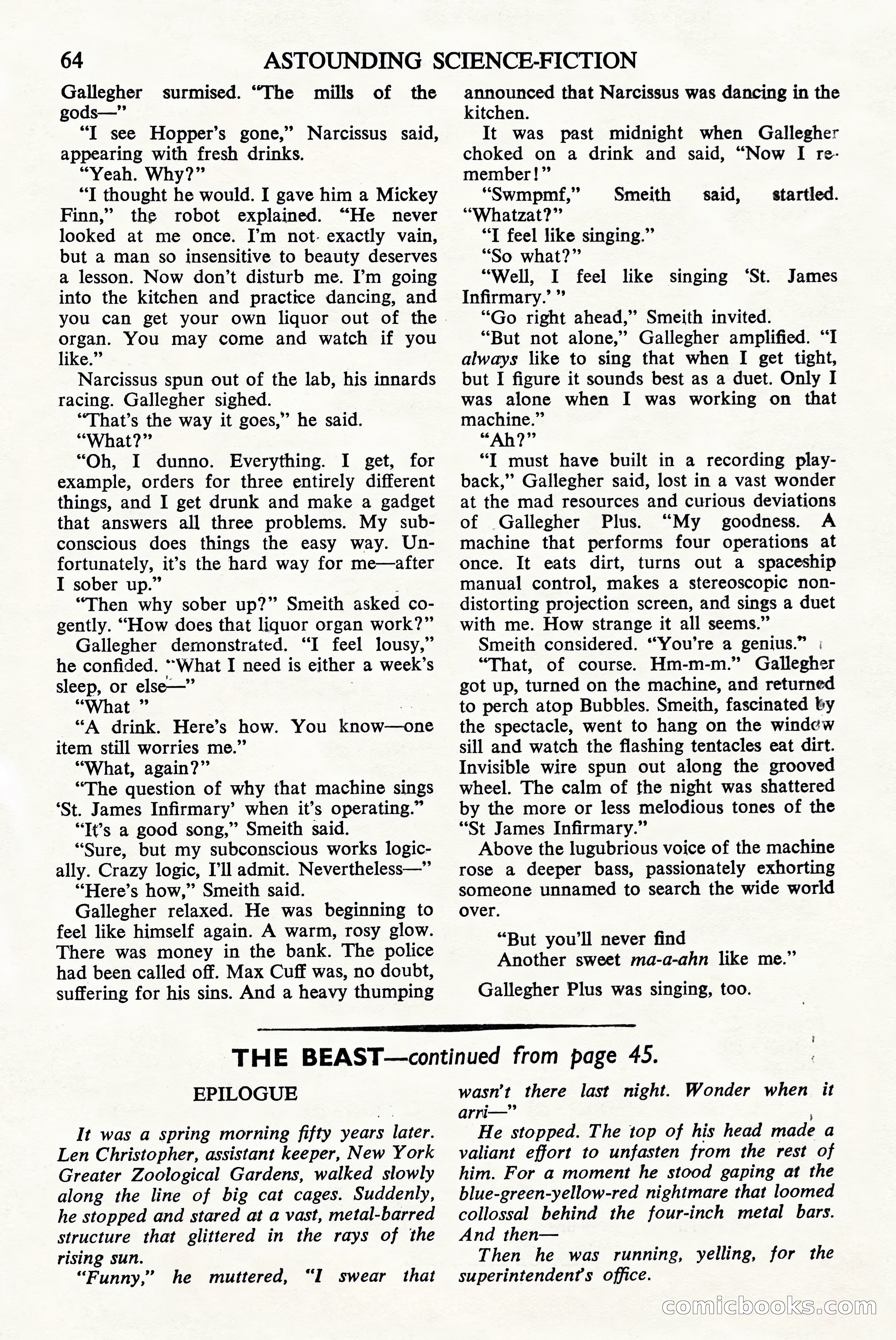 Astounding Science Fiction, British Edition — page 66 of 68