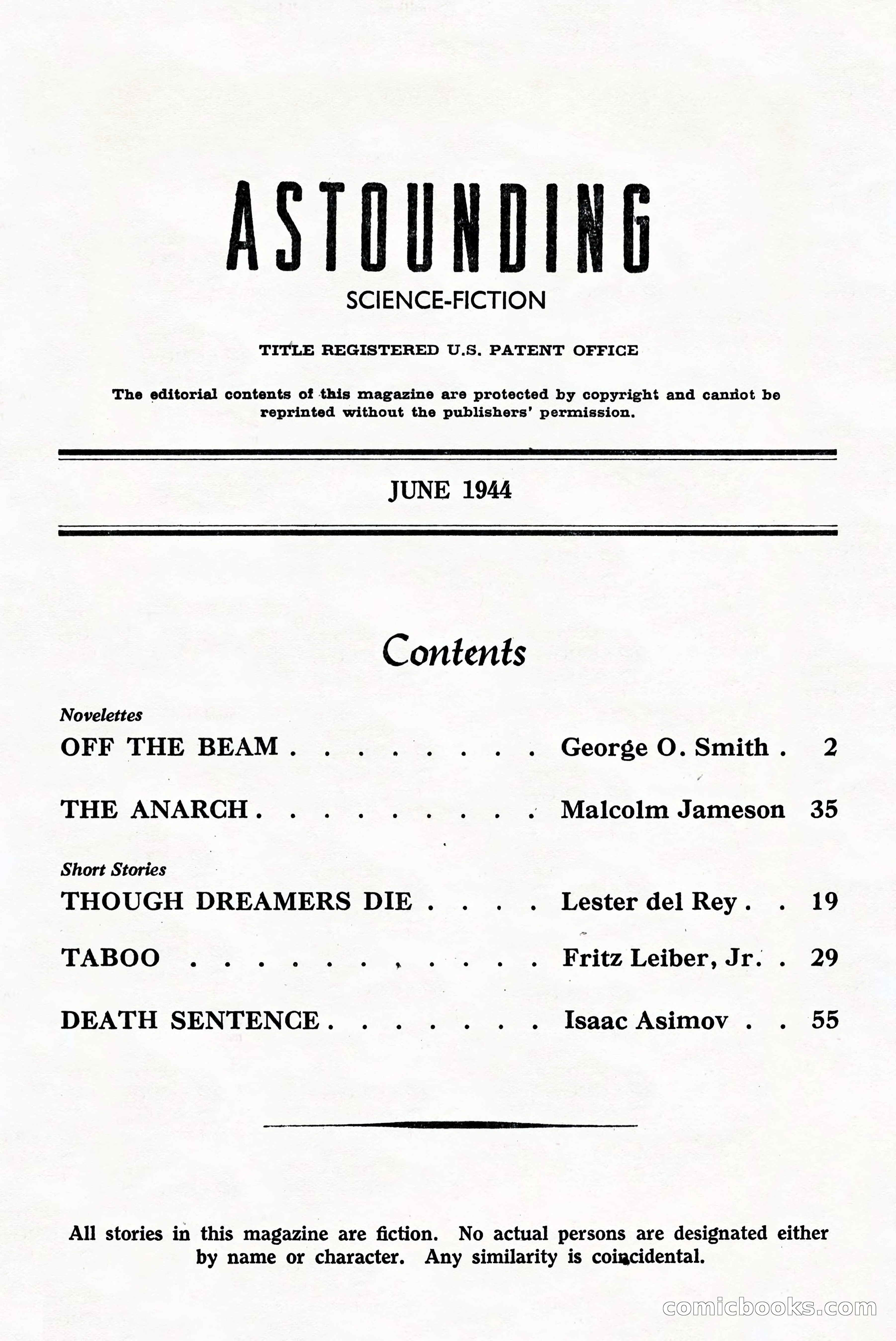 Astounding Science Fiction, British Edition — page 3 of 68