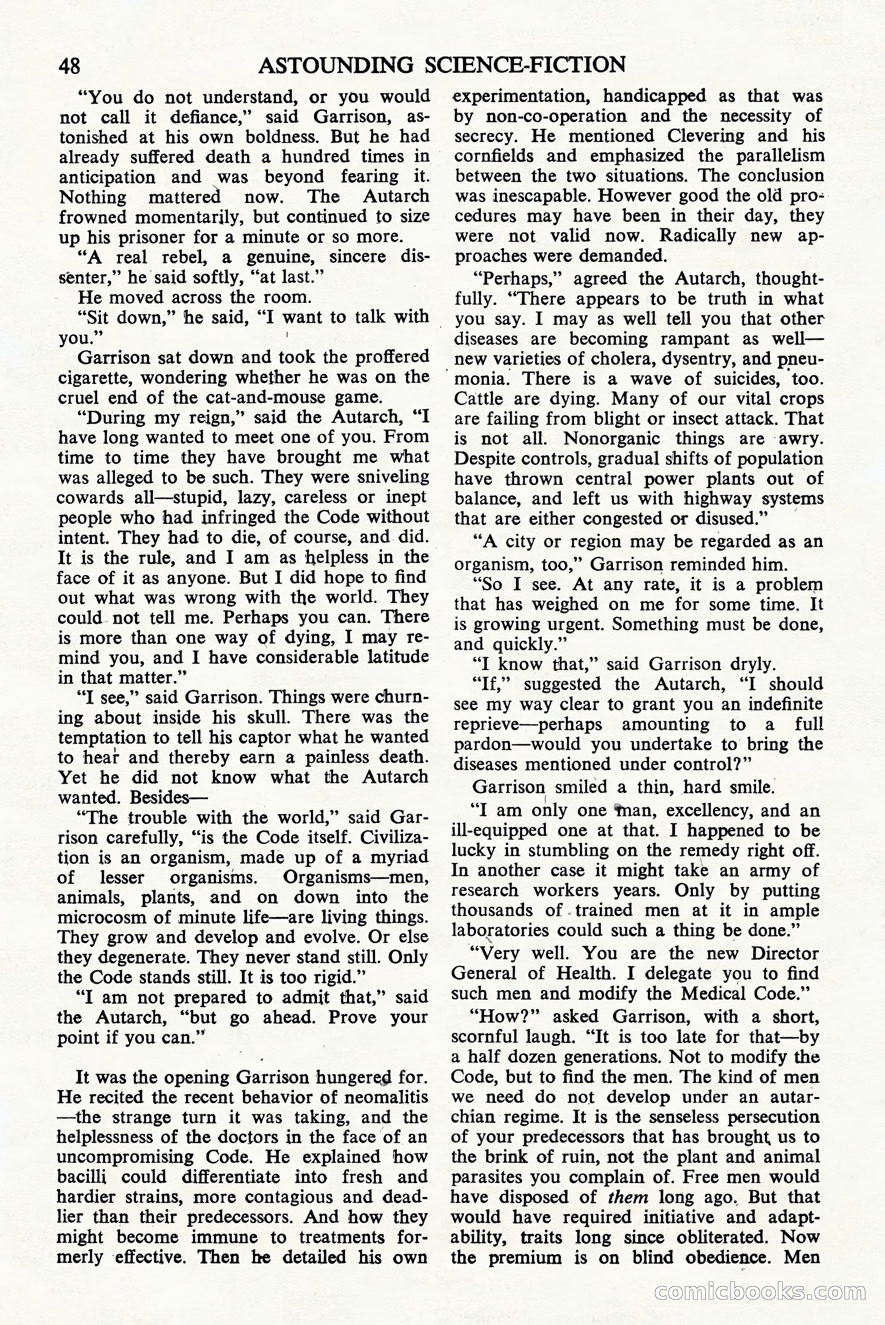 Astounding Science Fiction, British Edition — page 50 of 68