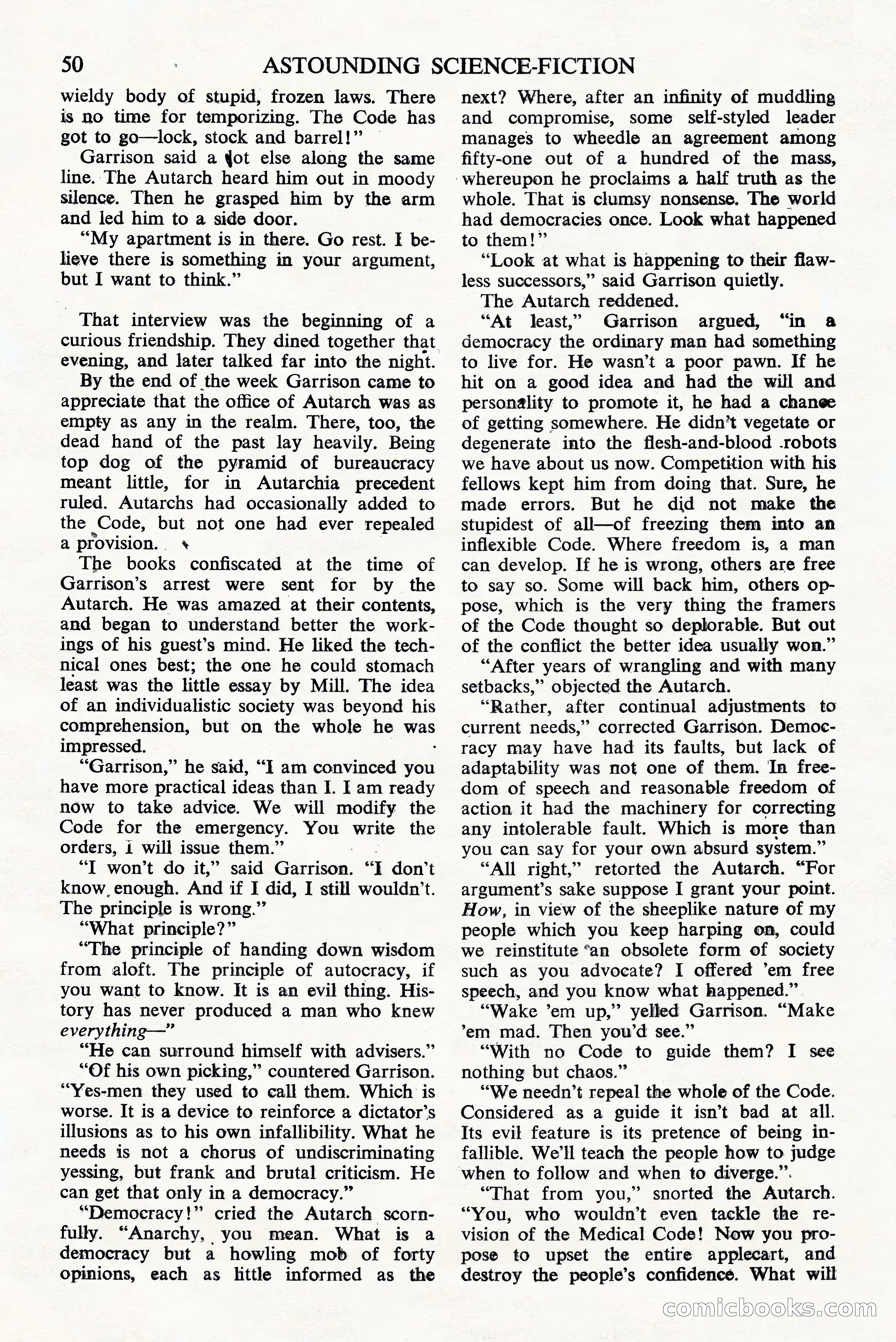 Astounding Science Fiction, British Edition — page 52 of 68
