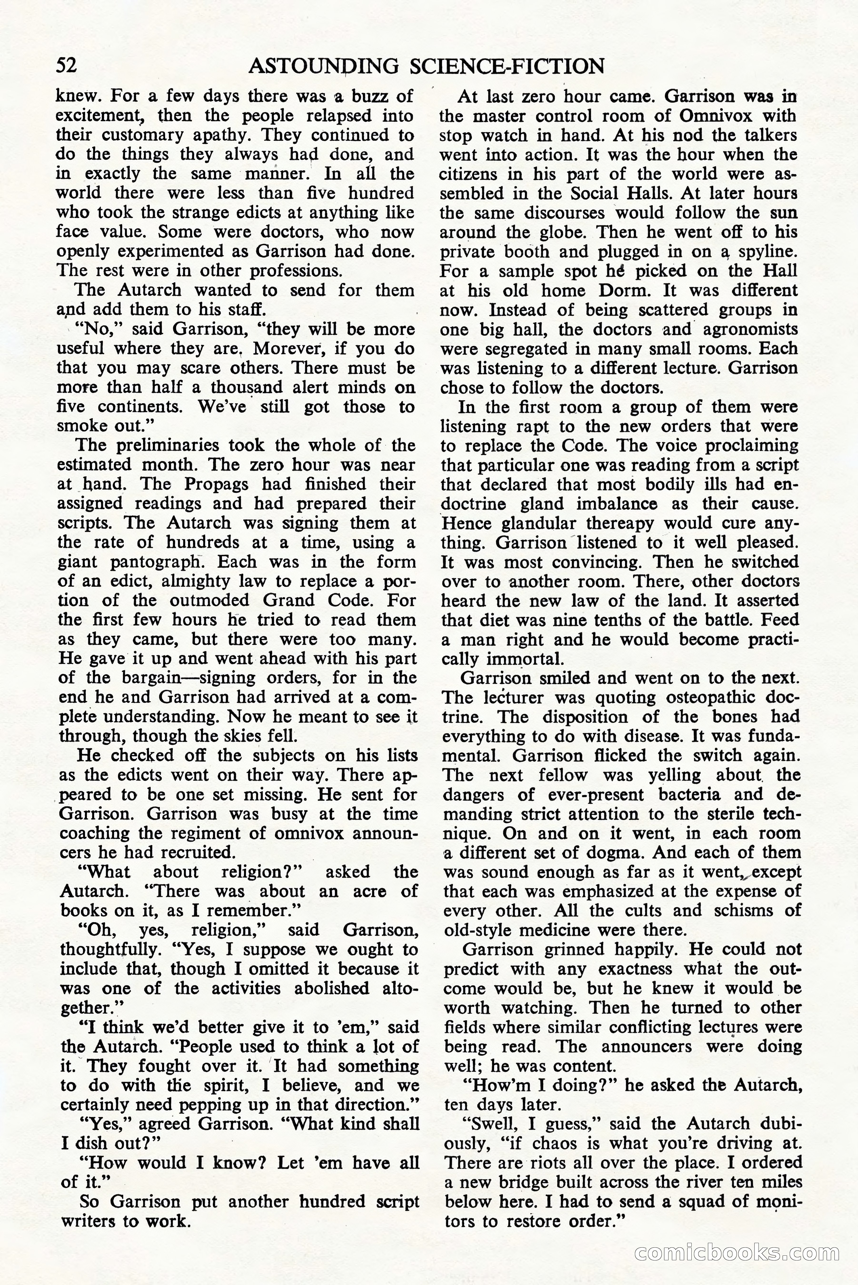 Astounding Science Fiction, British Edition — page 54 of 68