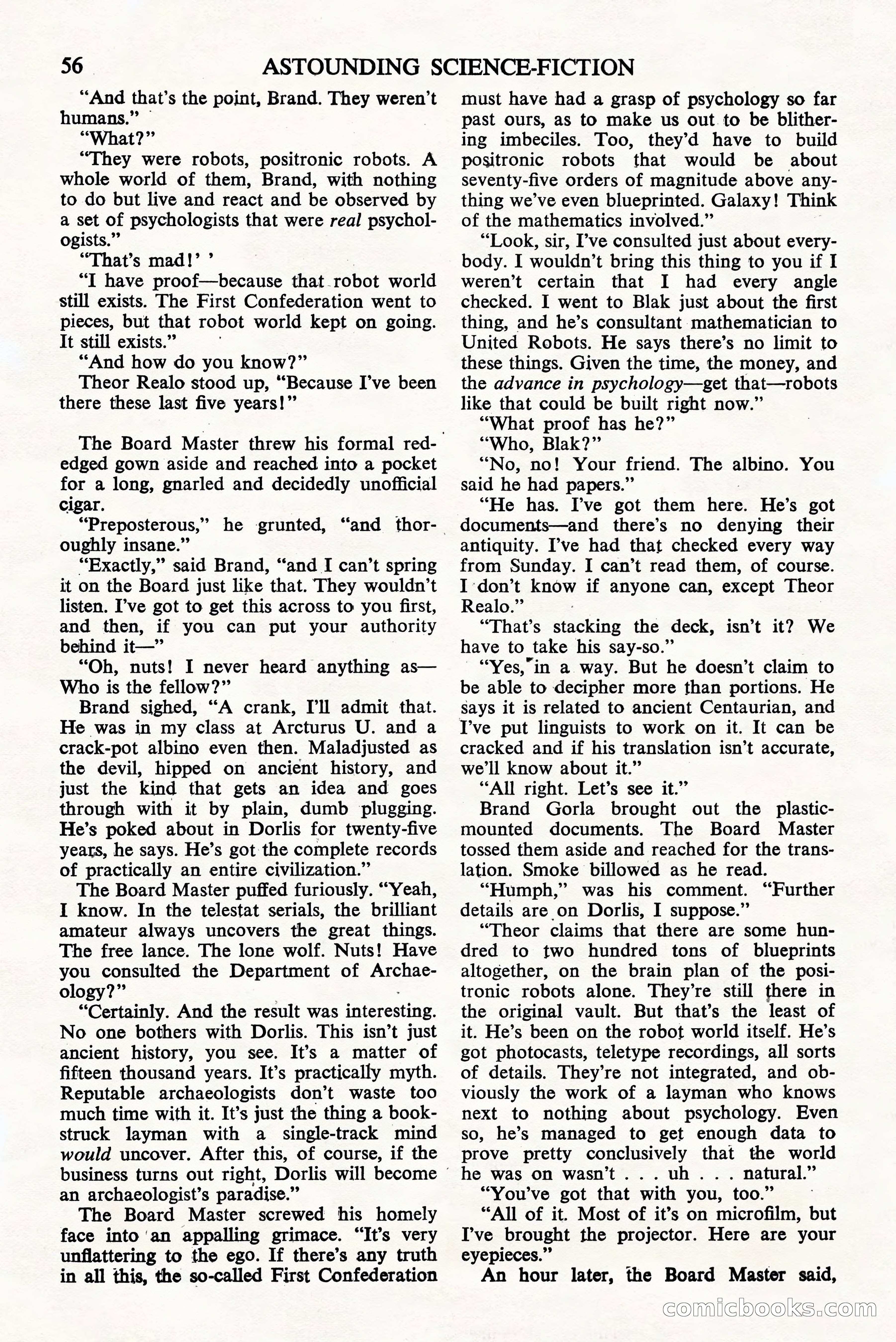 Astounding Science Fiction, British Edition — page 58 of 68