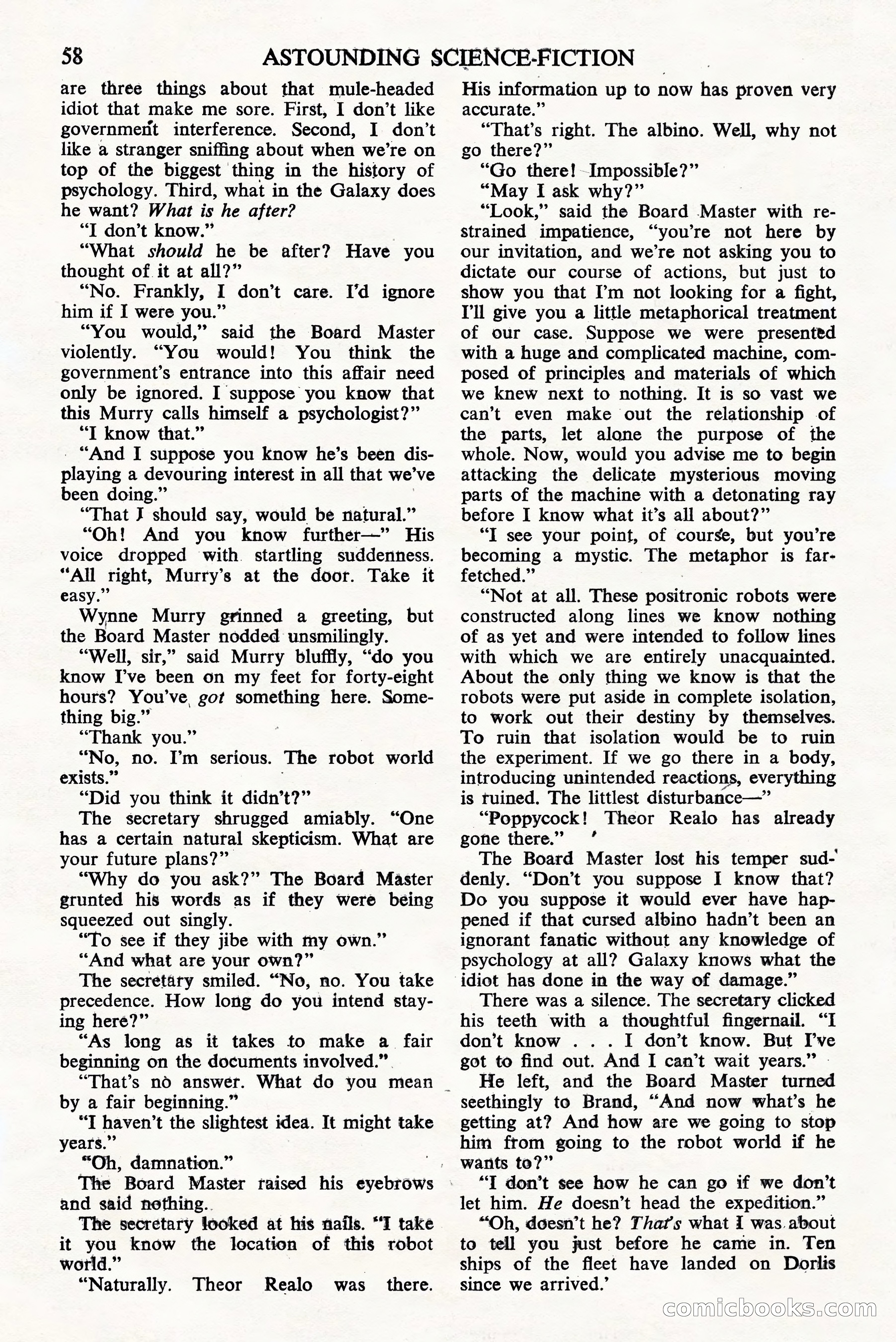 Astounding Science Fiction, British Edition — page 60 of 68