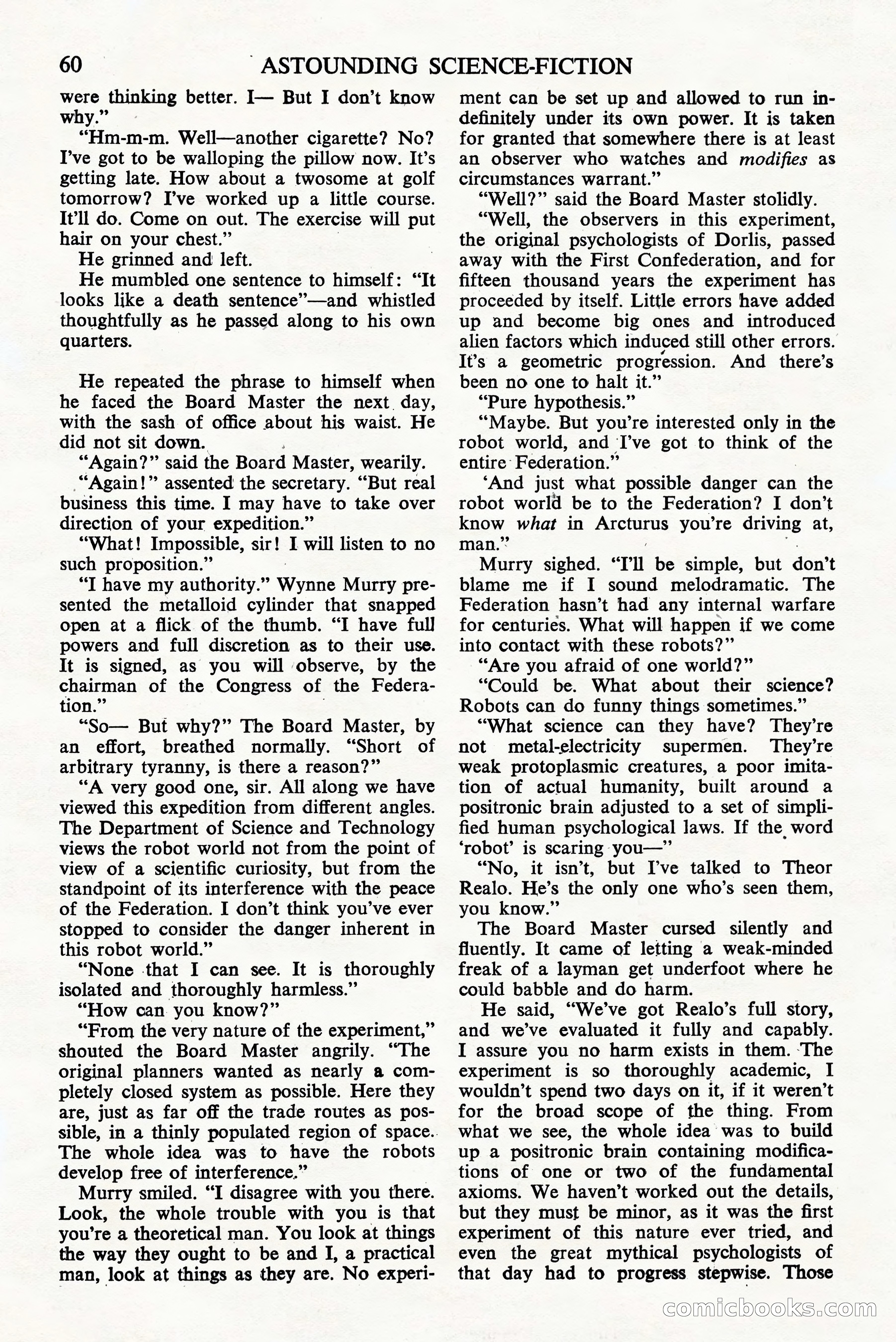 Astounding Science Fiction, British Edition — page 62 of 68