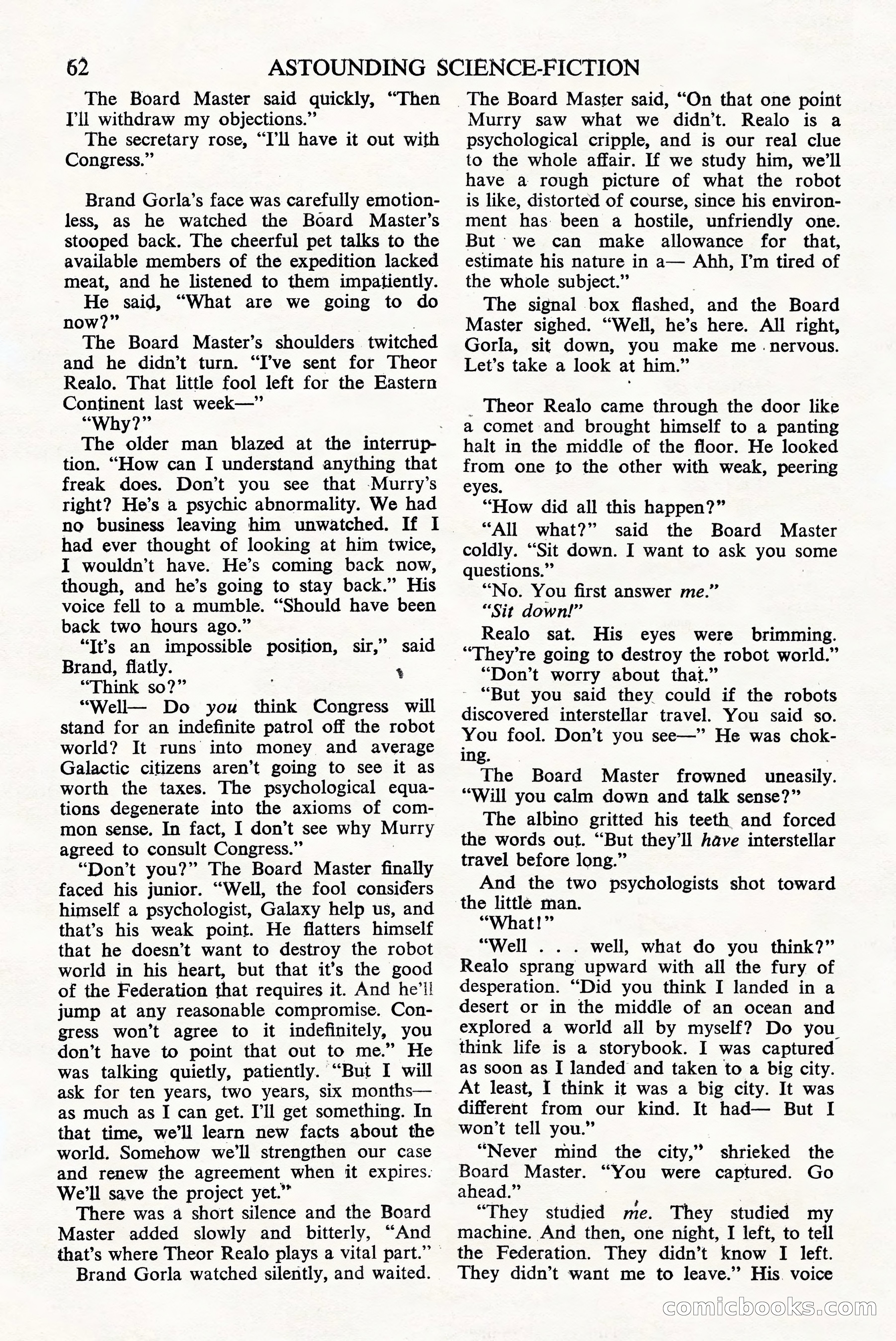 Astounding Science Fiction, British Edition — page 64 of 68