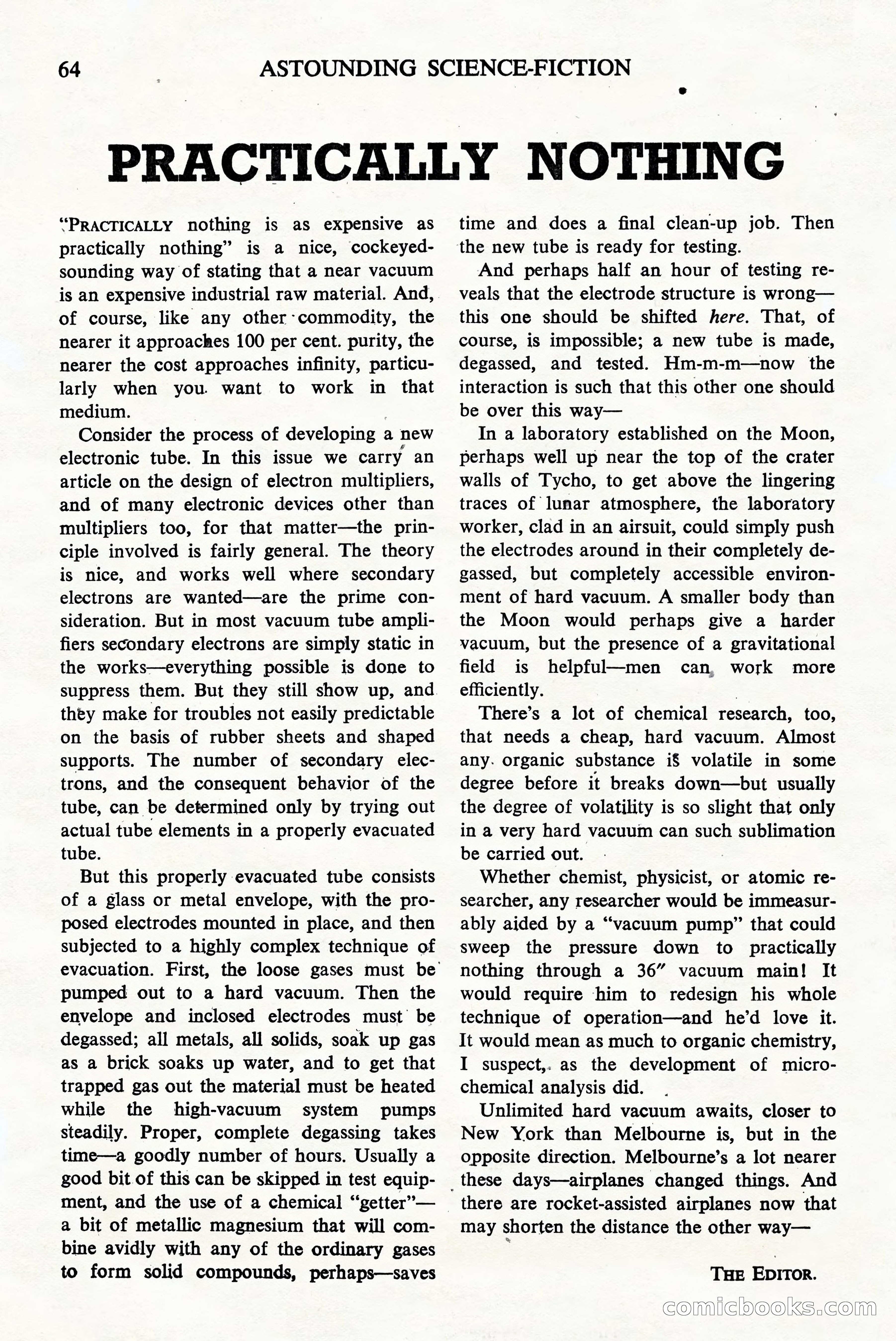 Astounding Science Fiction, British Edition — page 66 of 68