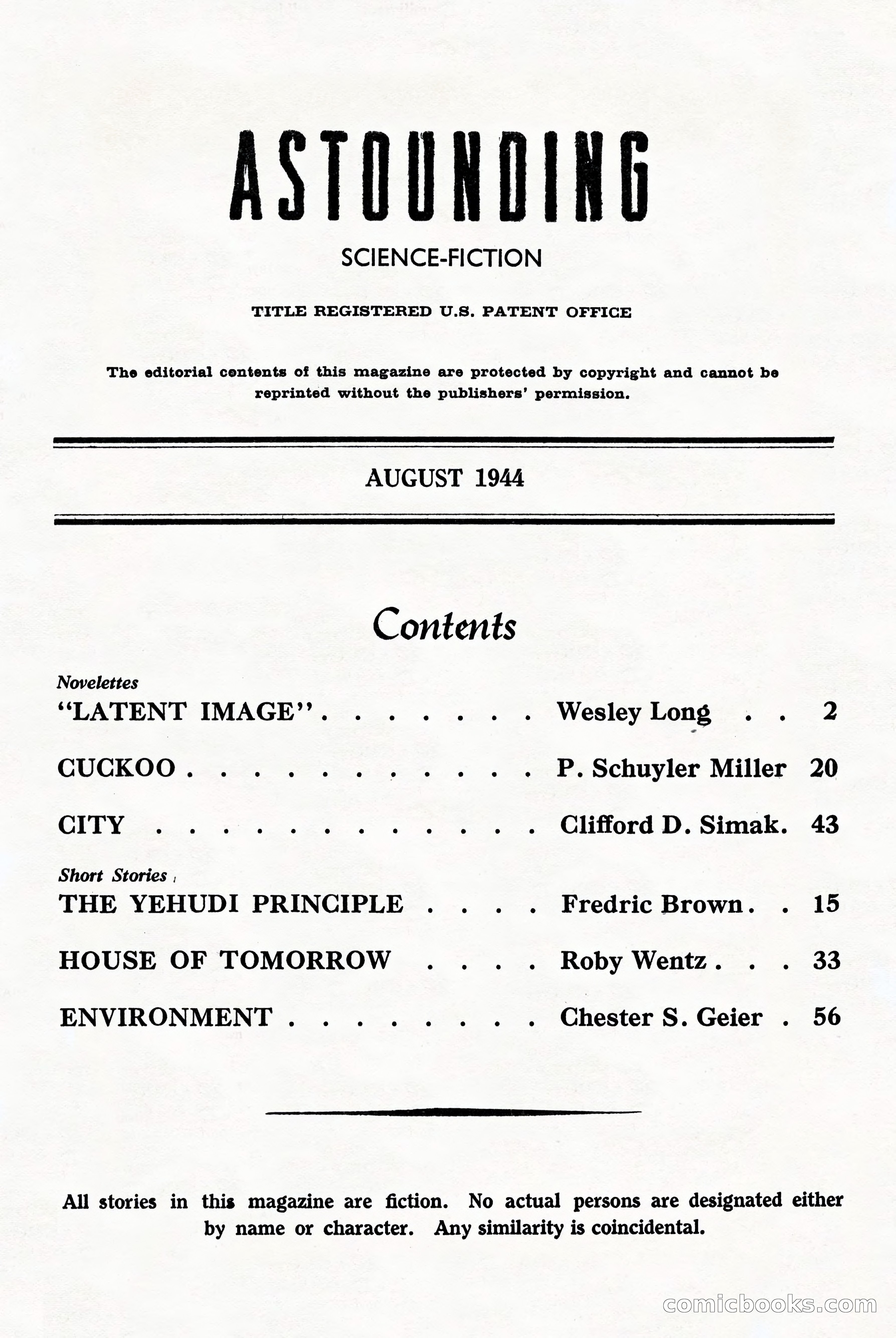 Astounding Science Fiction, British Edition — page 3 of 68