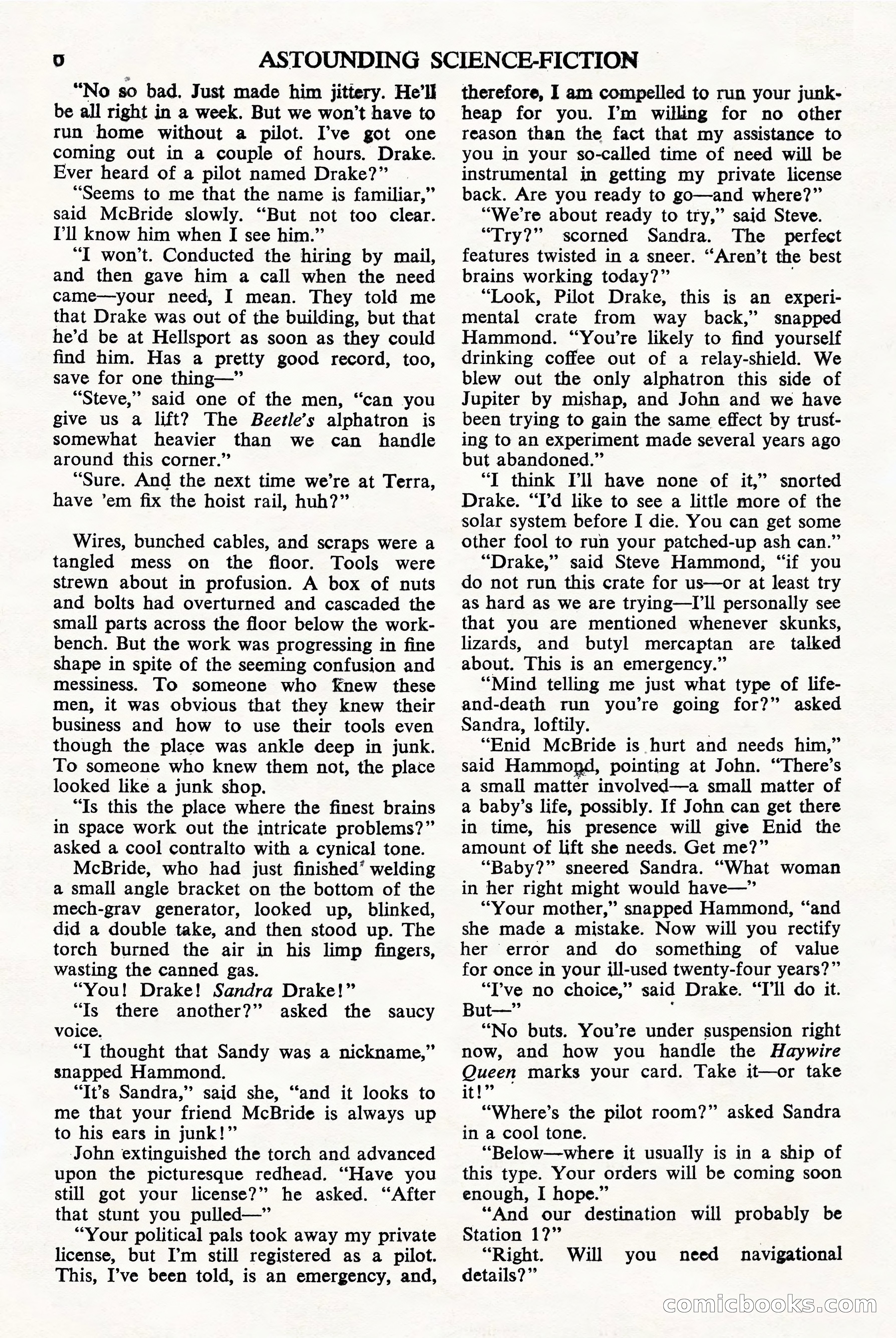 Astounding Science Fiction, British Edition — page 8 of 68