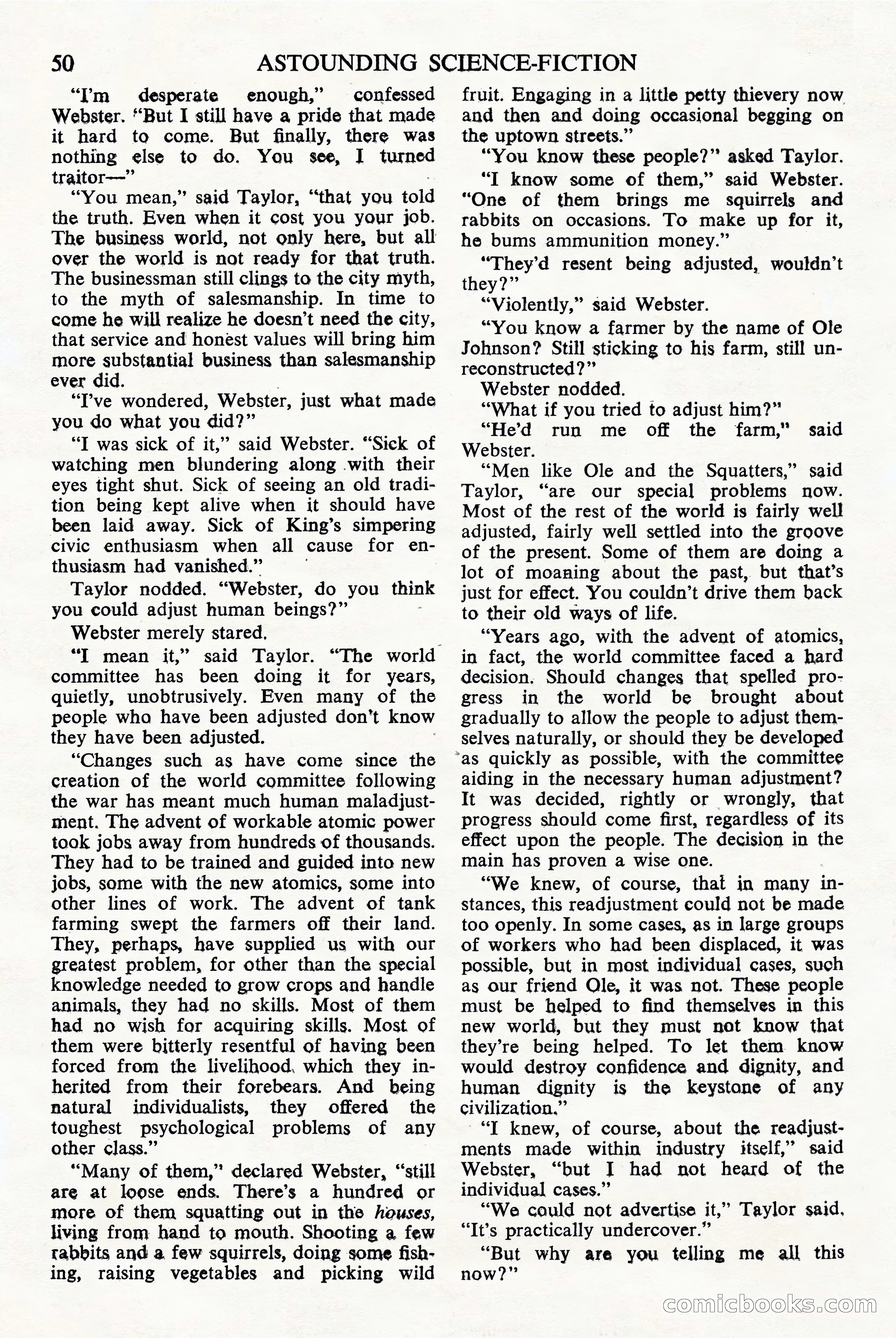 Astounding Science Fiction, British Edition — page 52 of 68