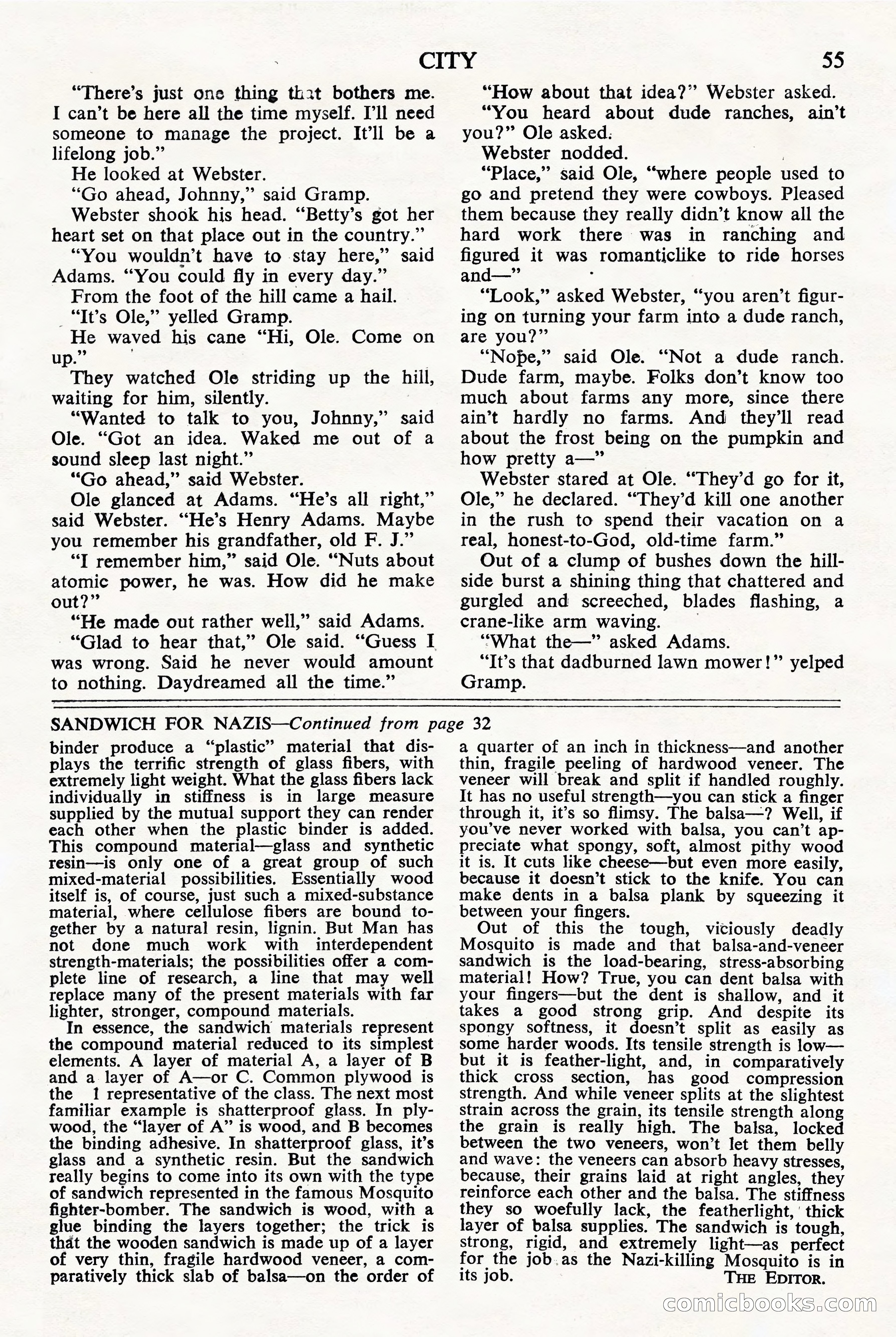 Astounding Science Fiction, British Edition — page 57 of 68
