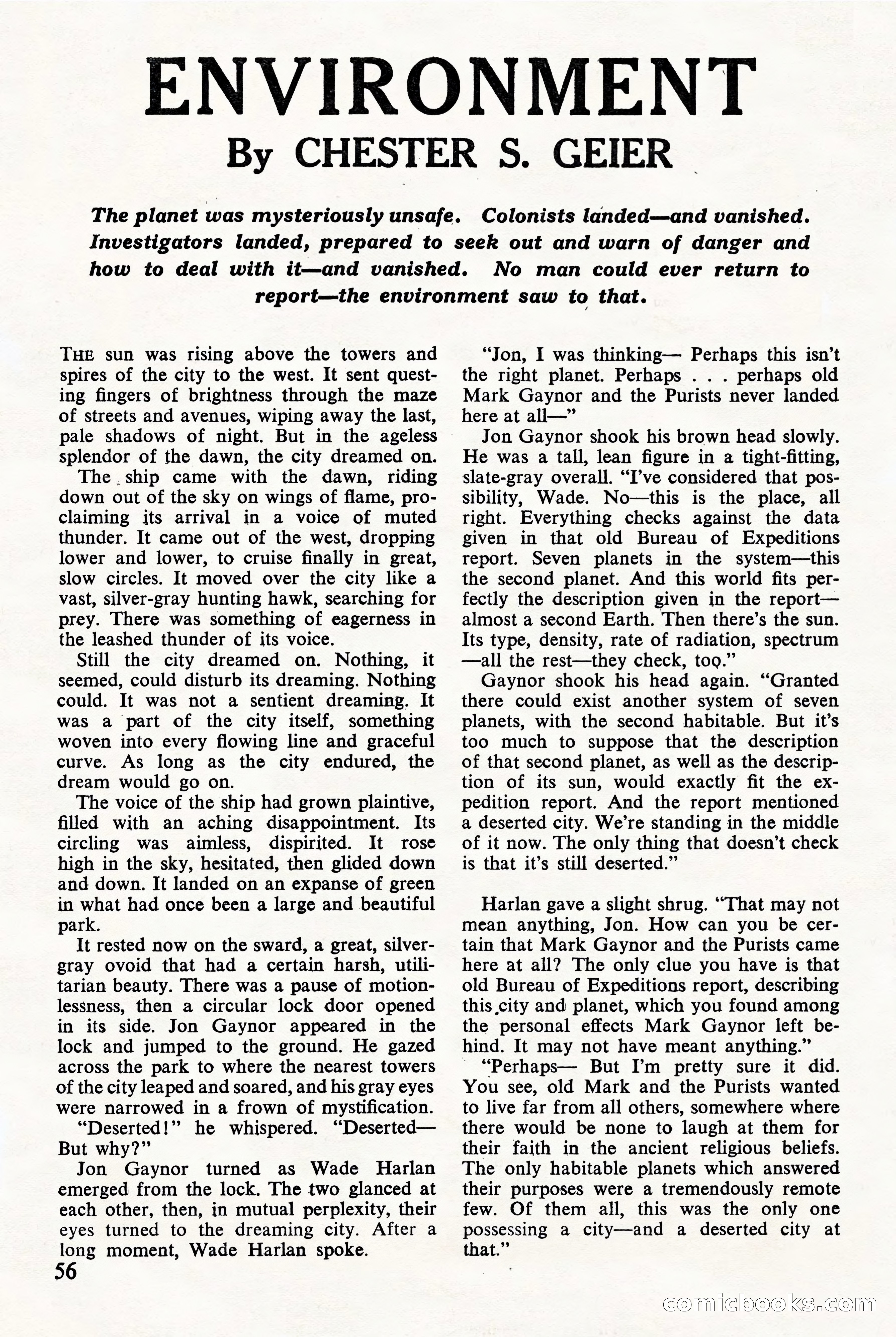 Astounding Science Fiction, British Edition — page 58 of 68