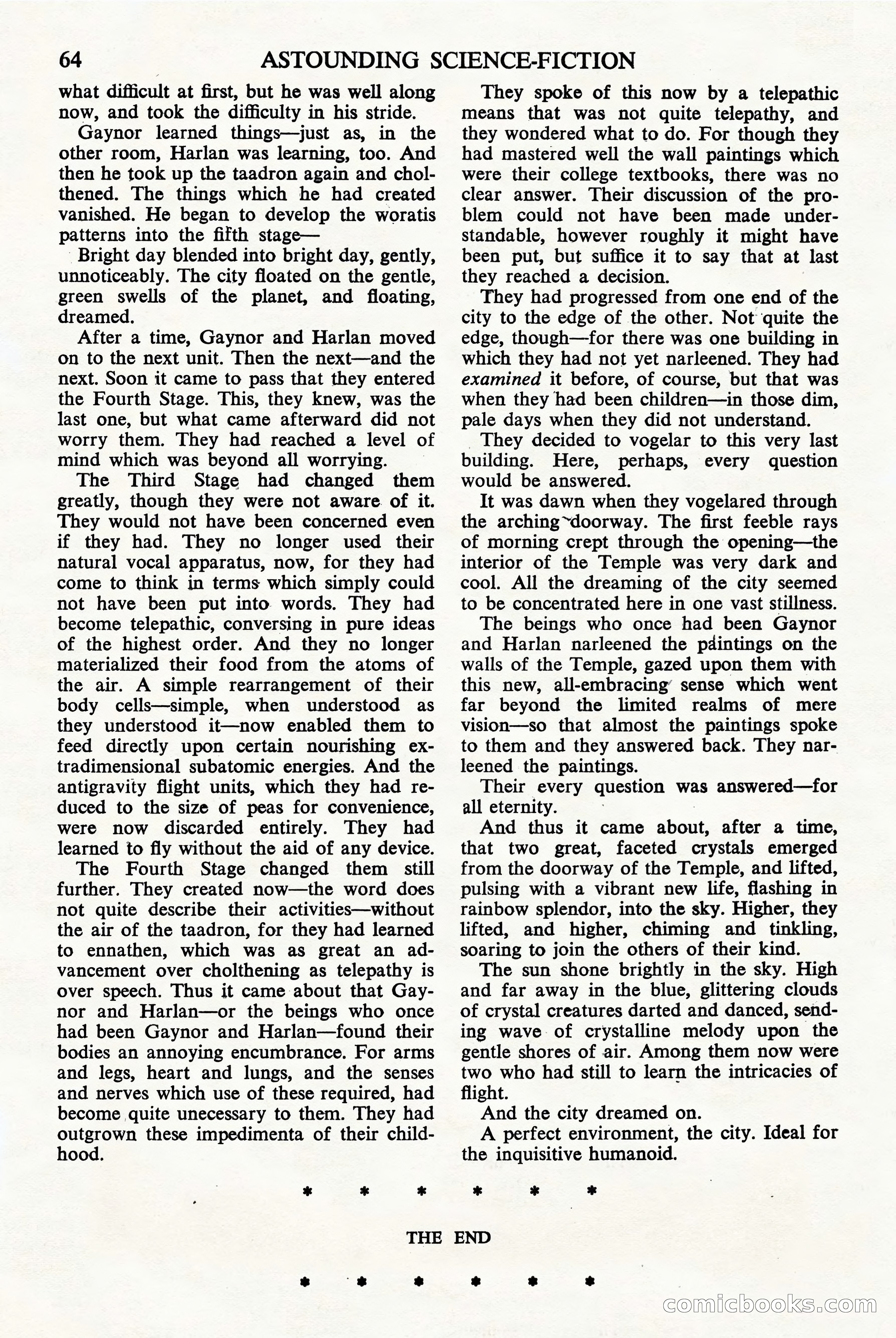 Astounding Science Fiction, British Edition — page 66 of 68