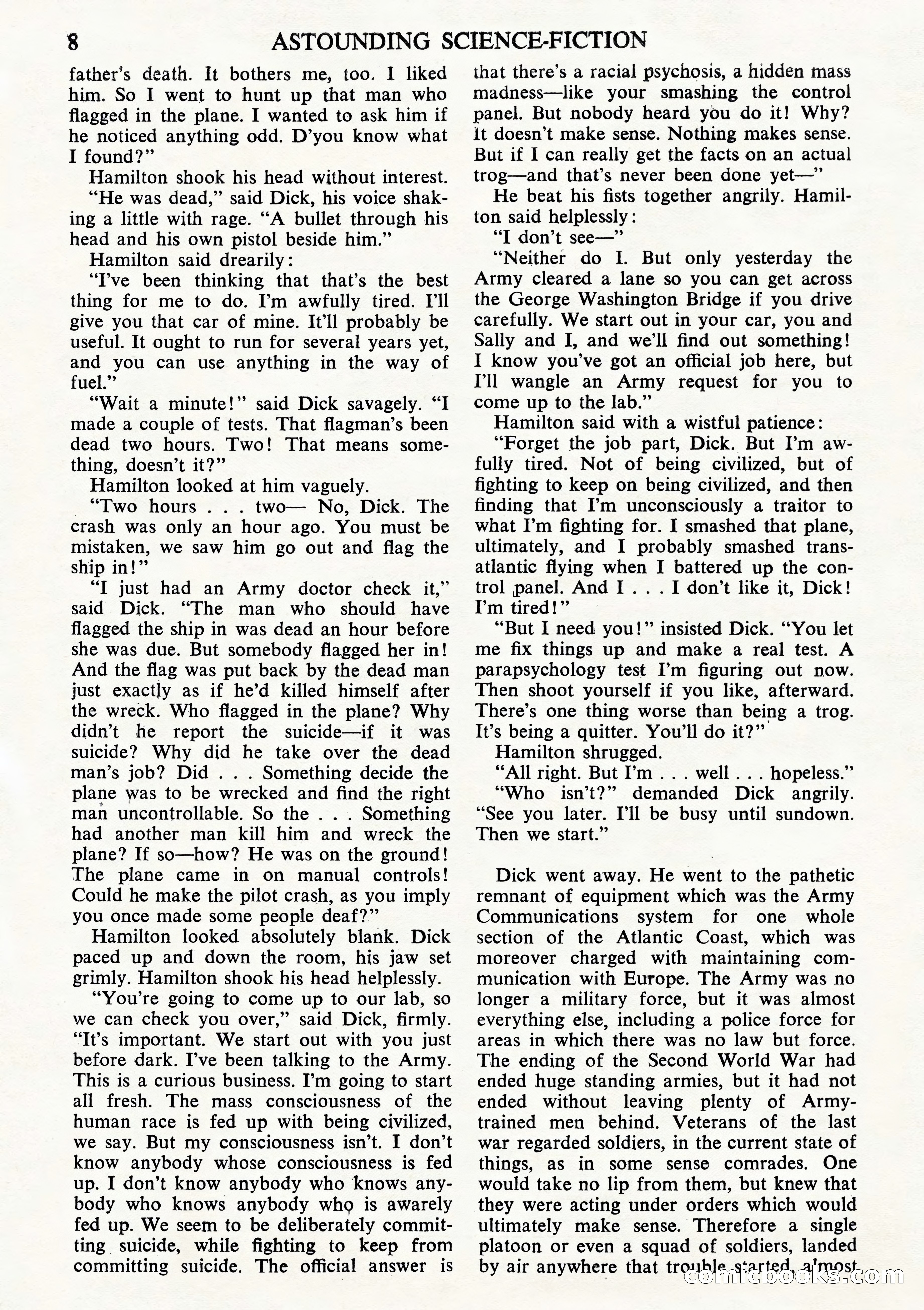 Astounding Science Fiction, British Edition (October 1944) — page 10 of 68